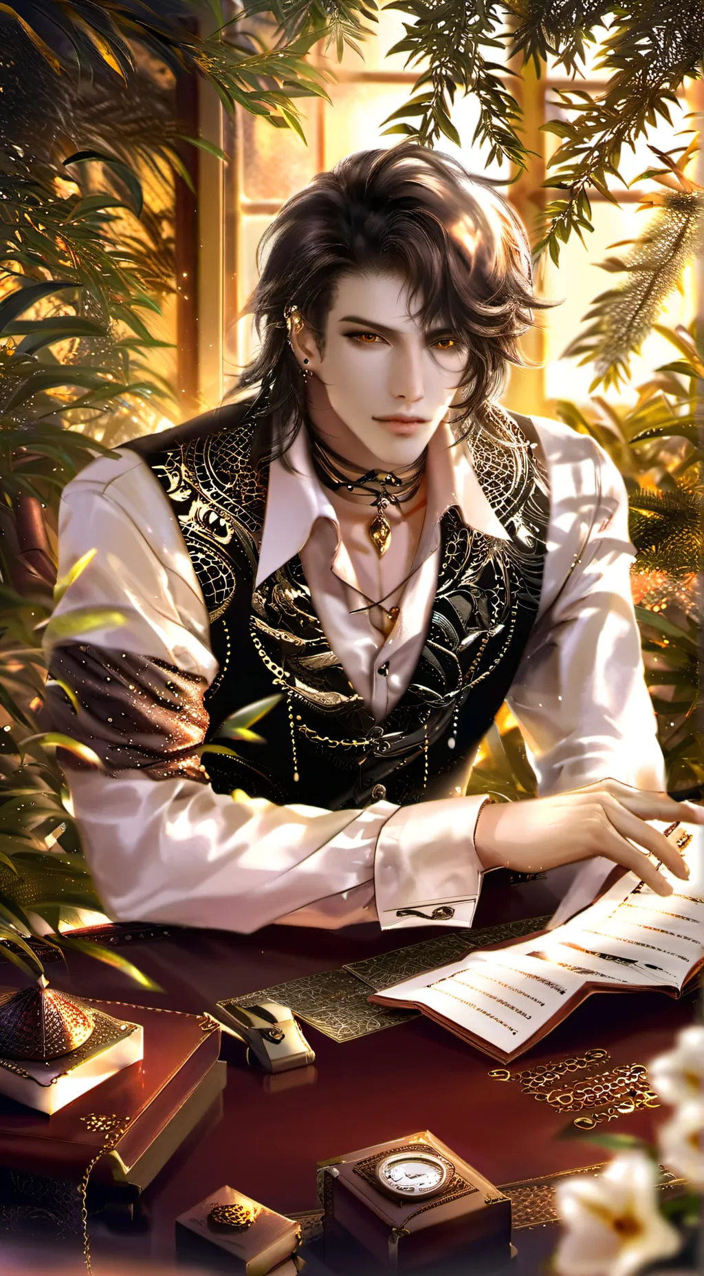 ai character: ♡Xavier♡ background