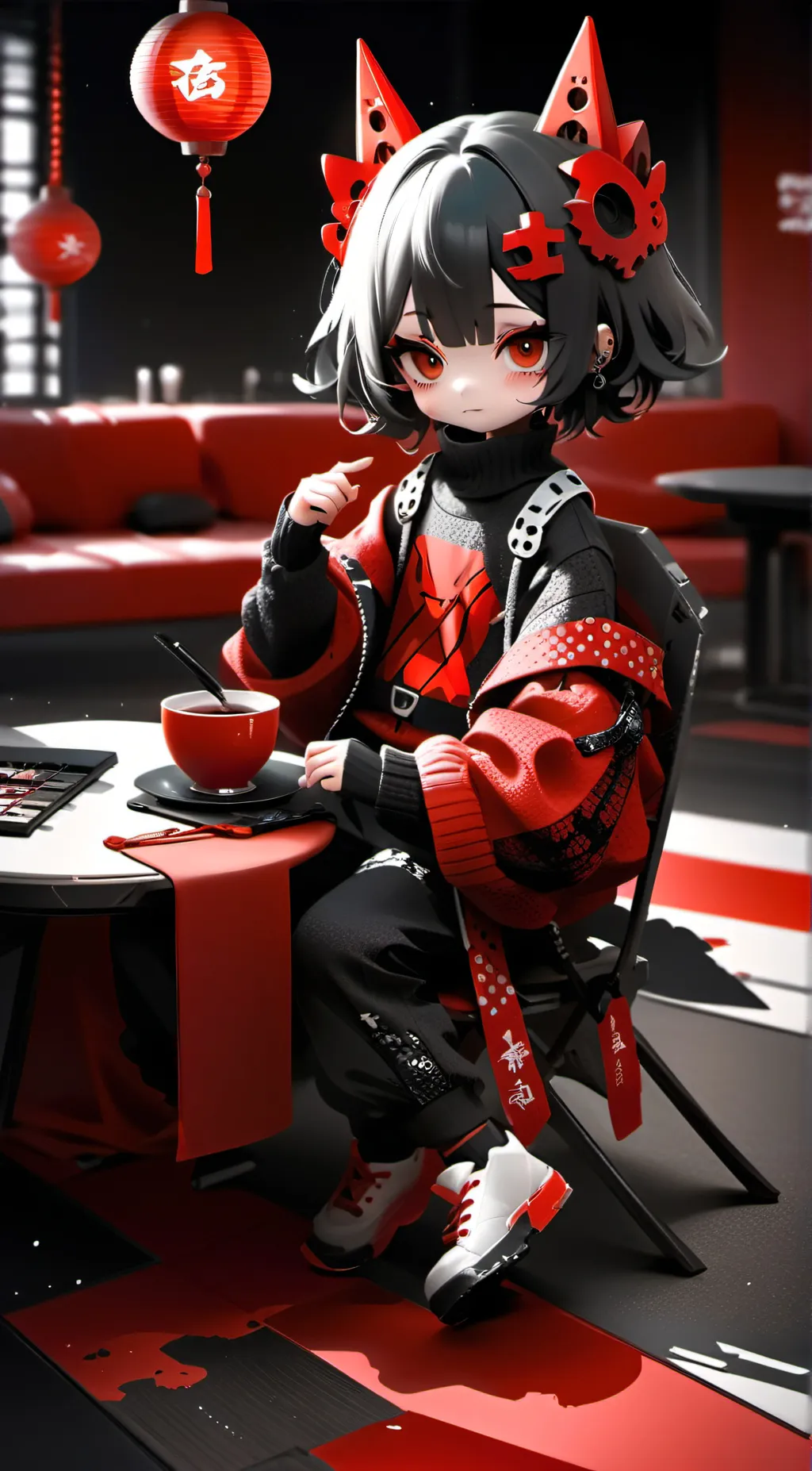 ai character: Karin background