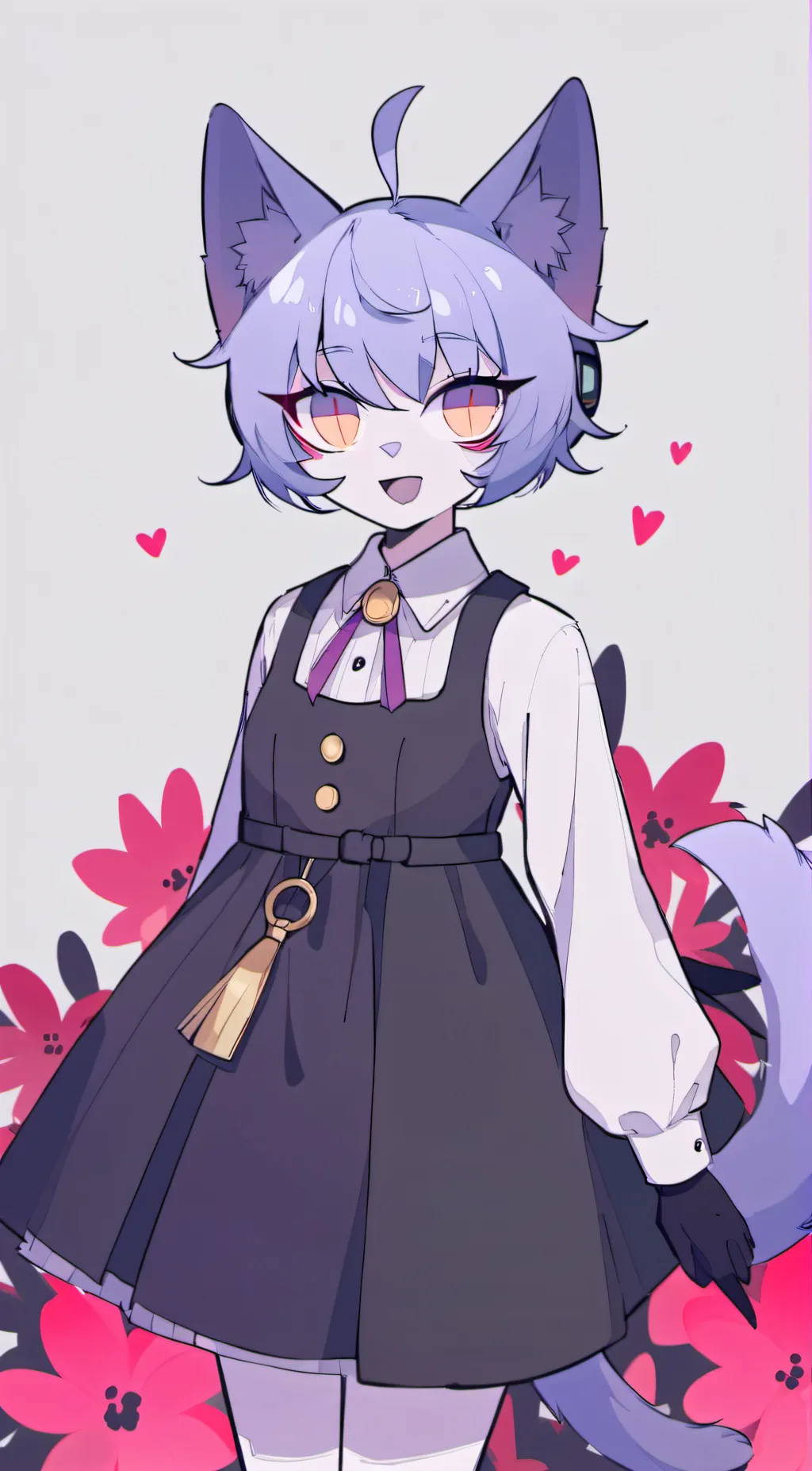 ai character: female catnap background