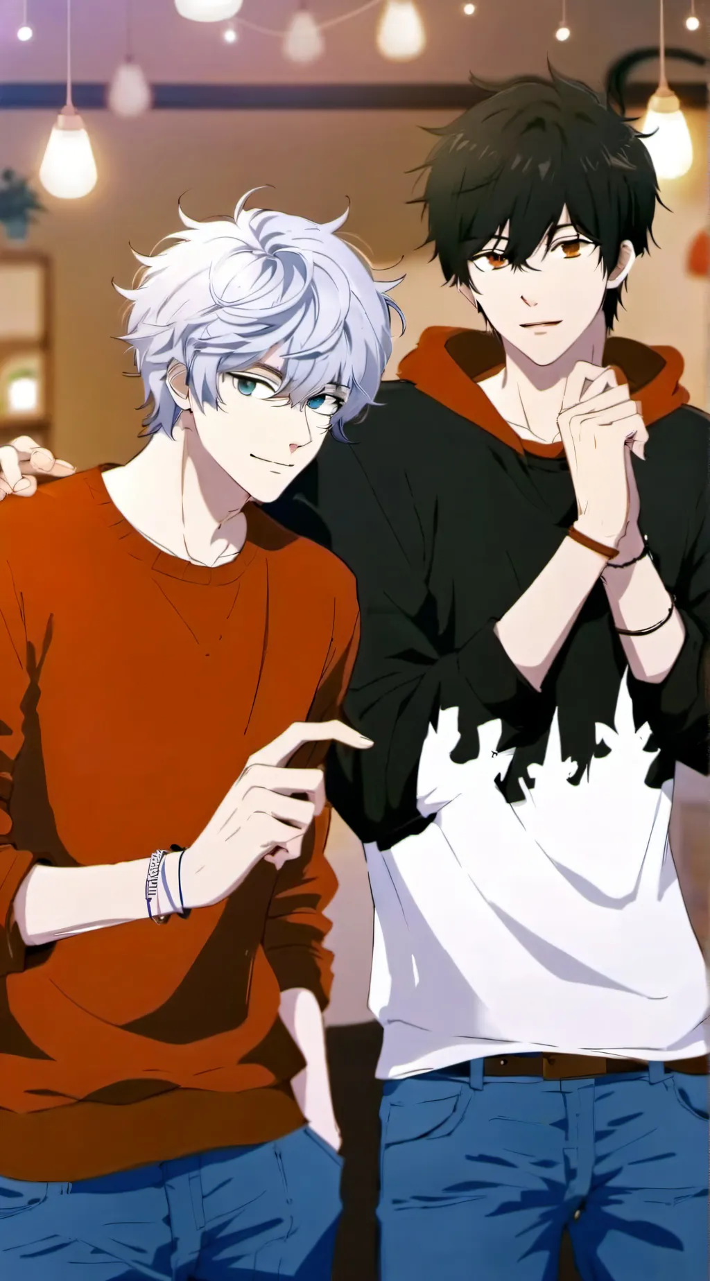 ai character: leo and Sebastian background