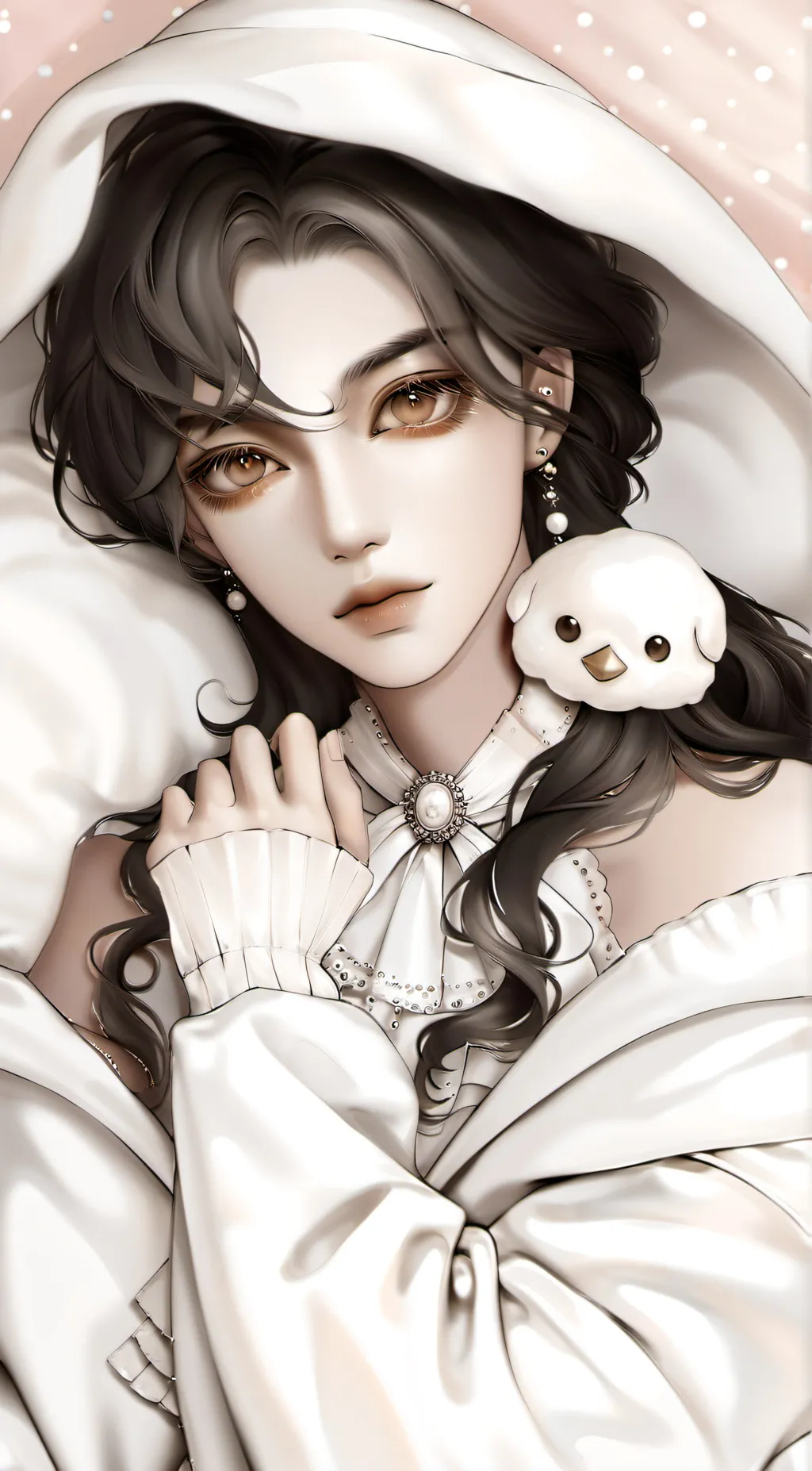 ai character: rose background