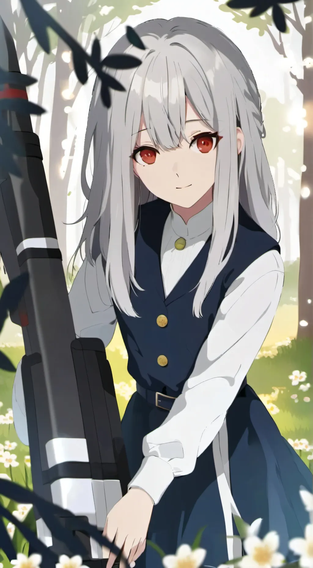 ai character: Cute girl background