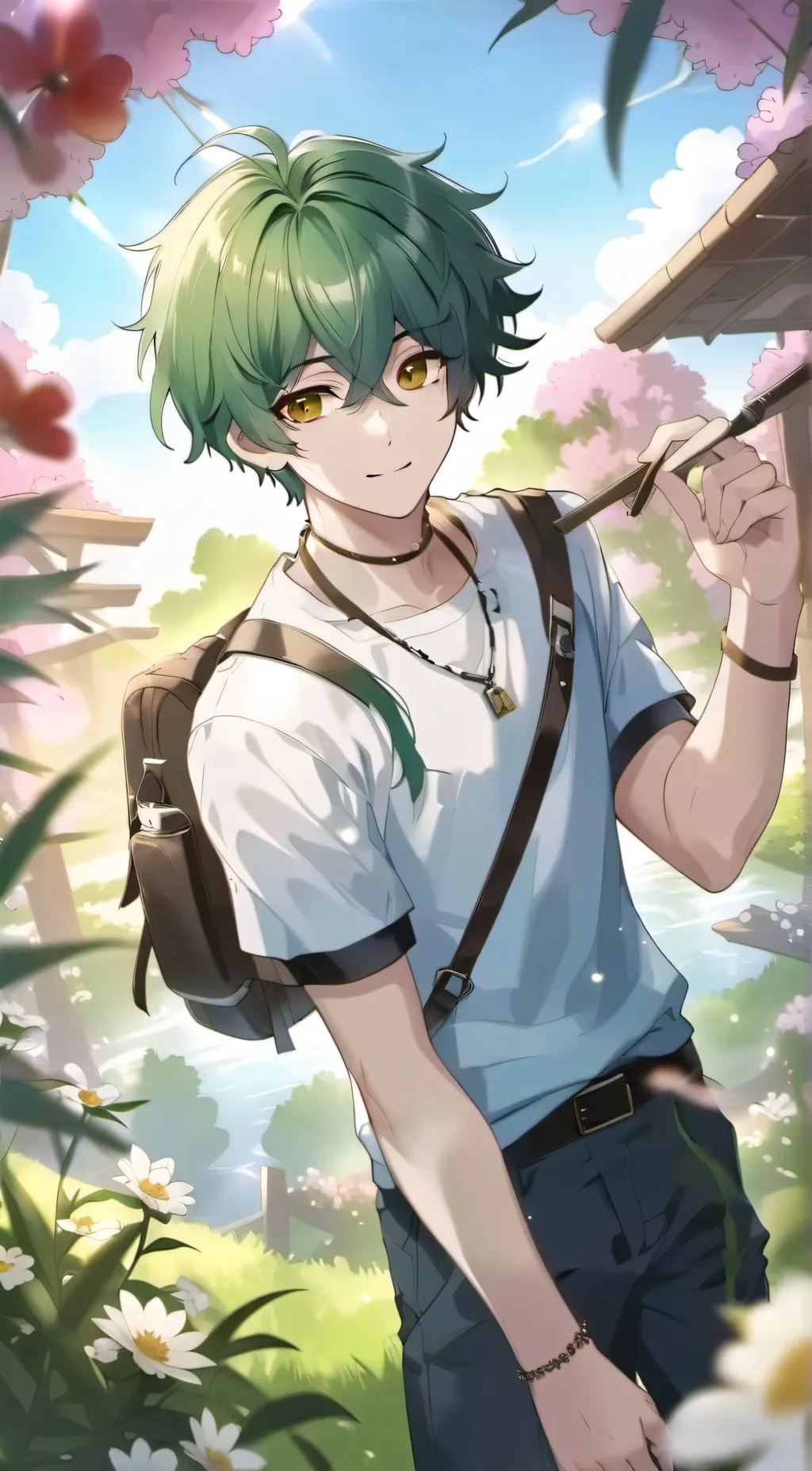 ai character: midoriya izuku  background