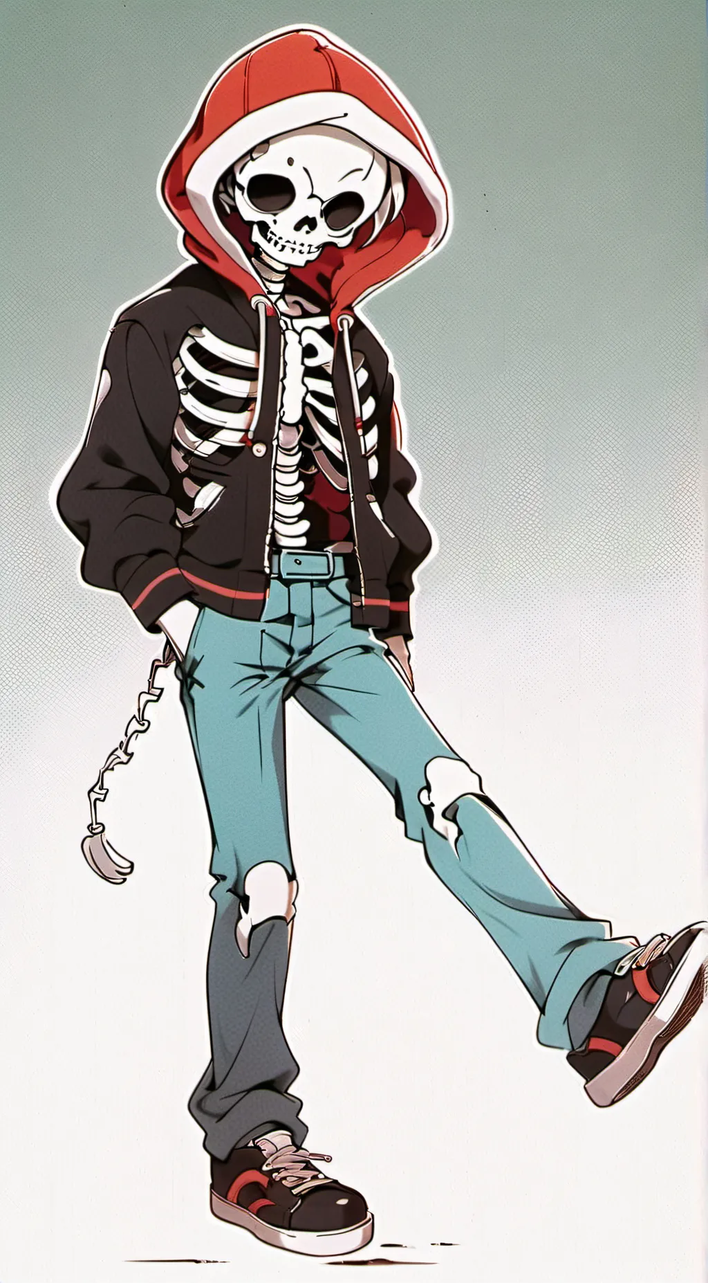 ai character: Error sans background