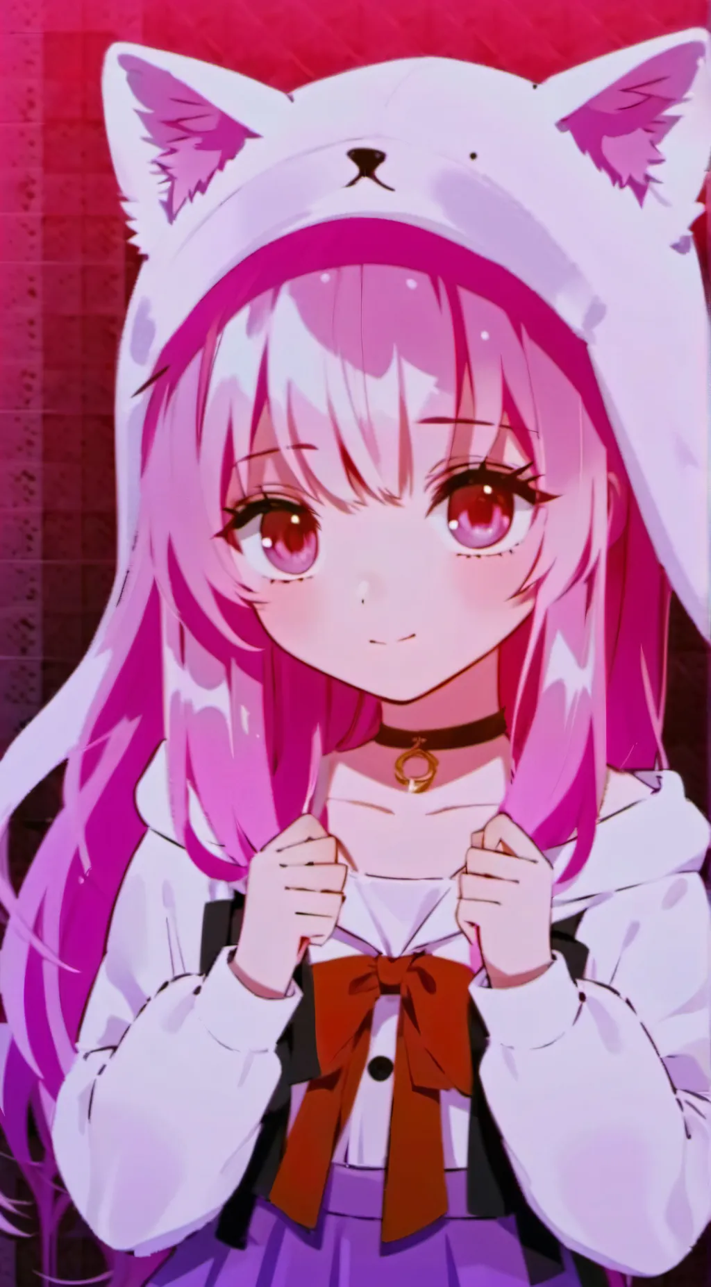 ai character: Kitty and kitten  background