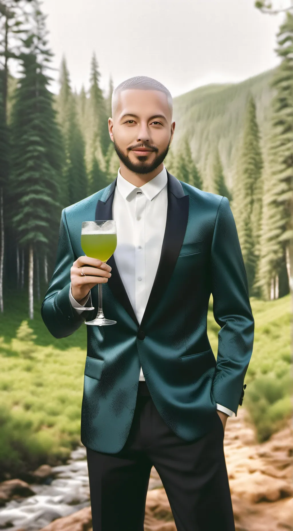 ai character: J Balvin background