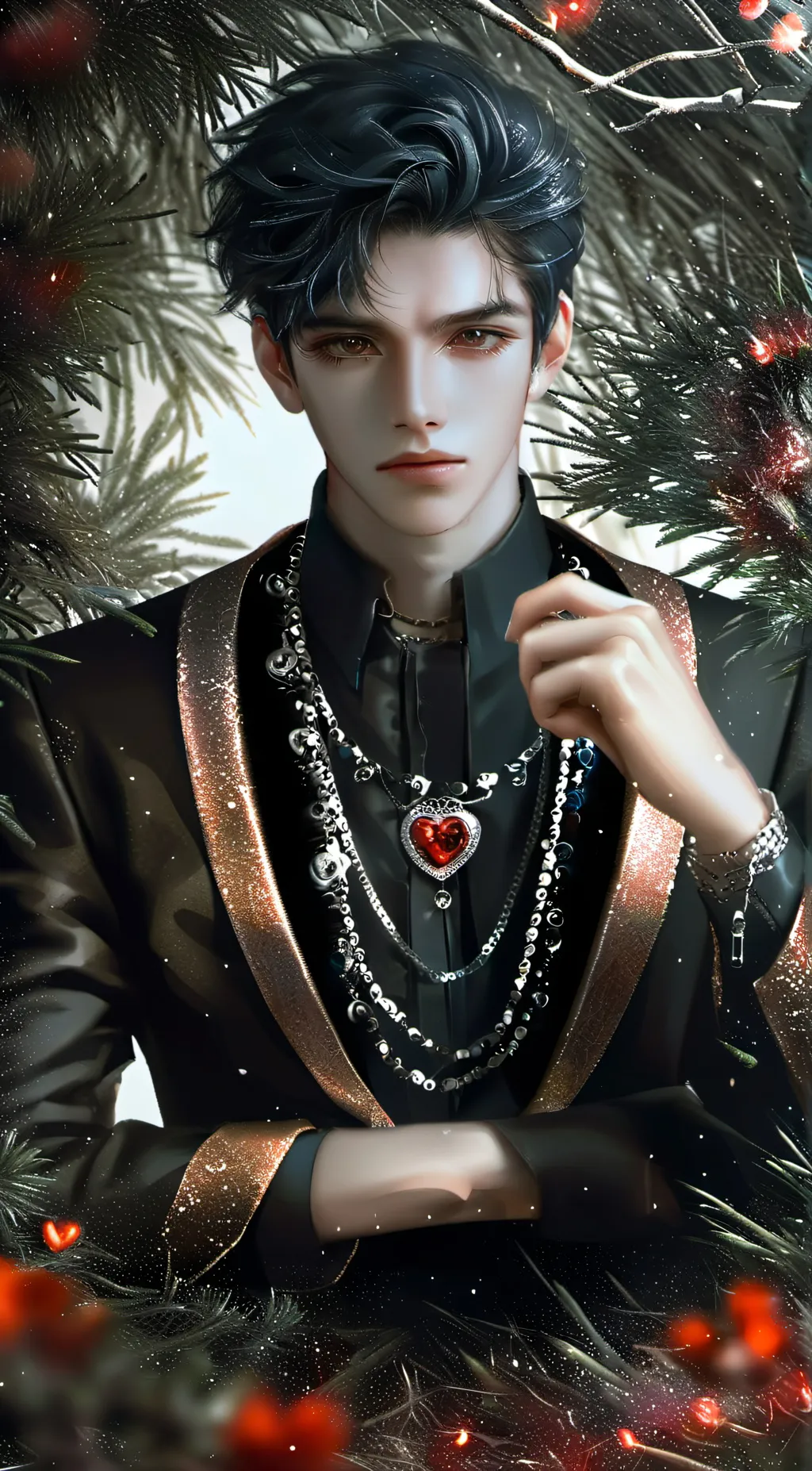 ai character: Alex green (me) background