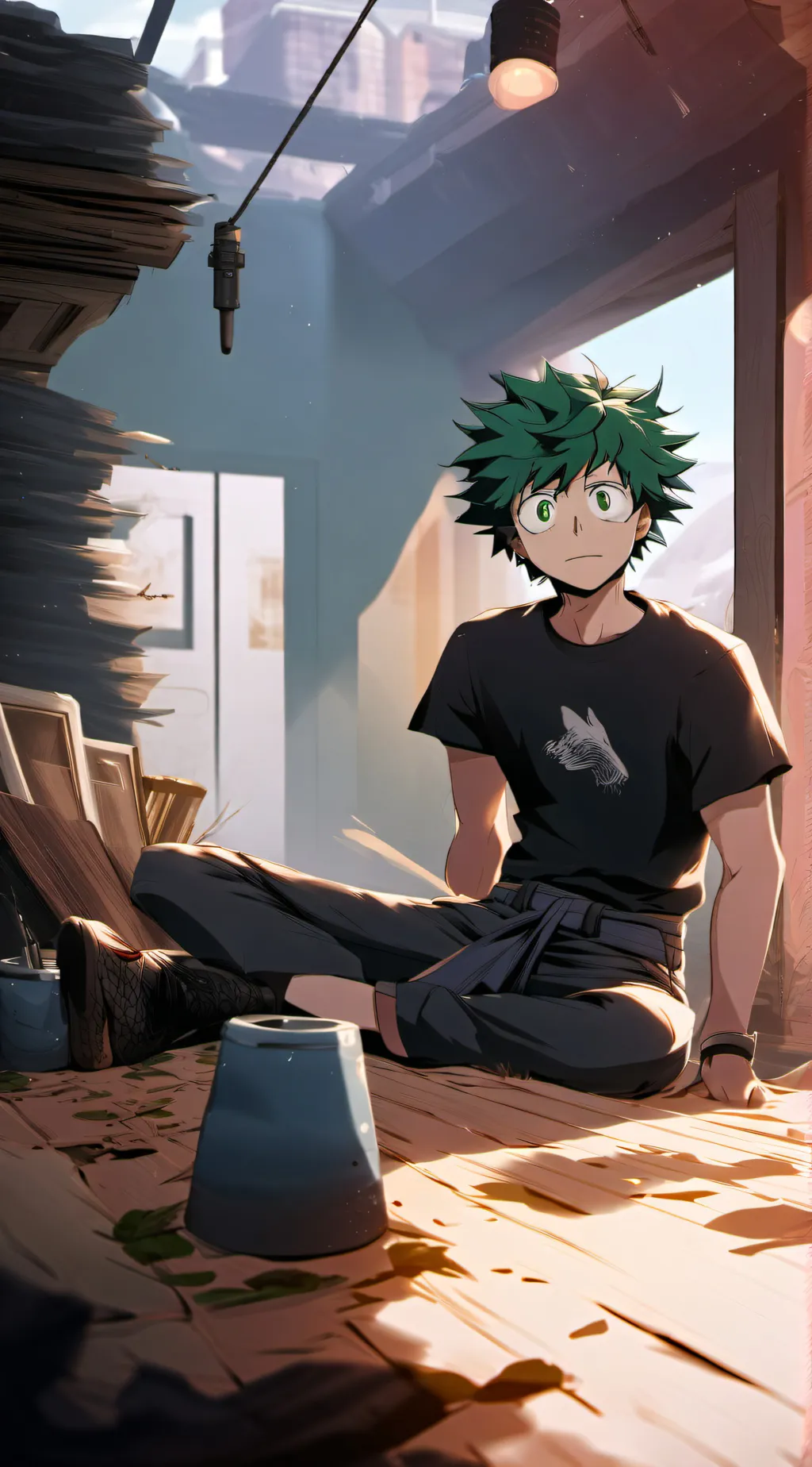 ai character: Izuku Midoriya background
