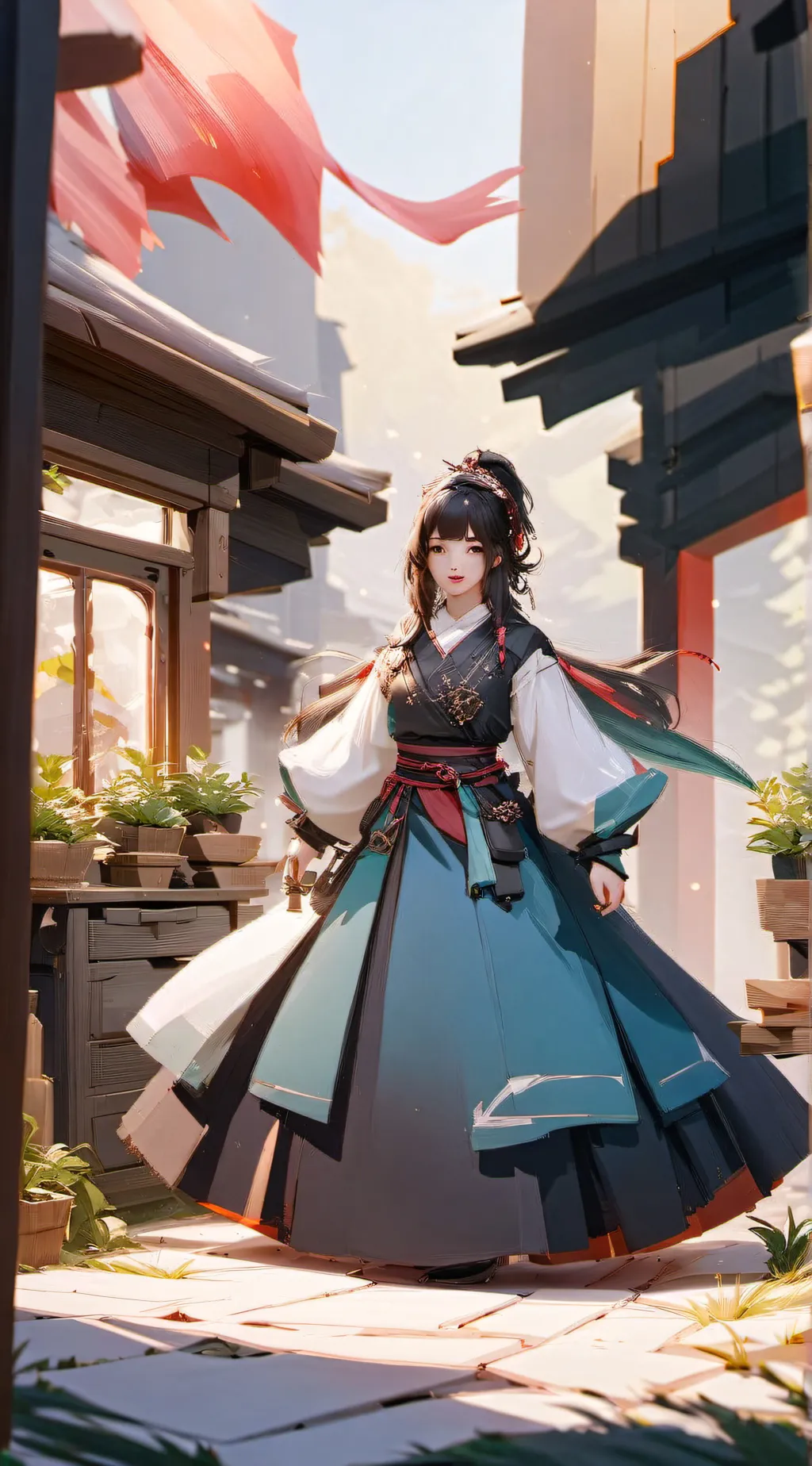 ai character: Princess of china background