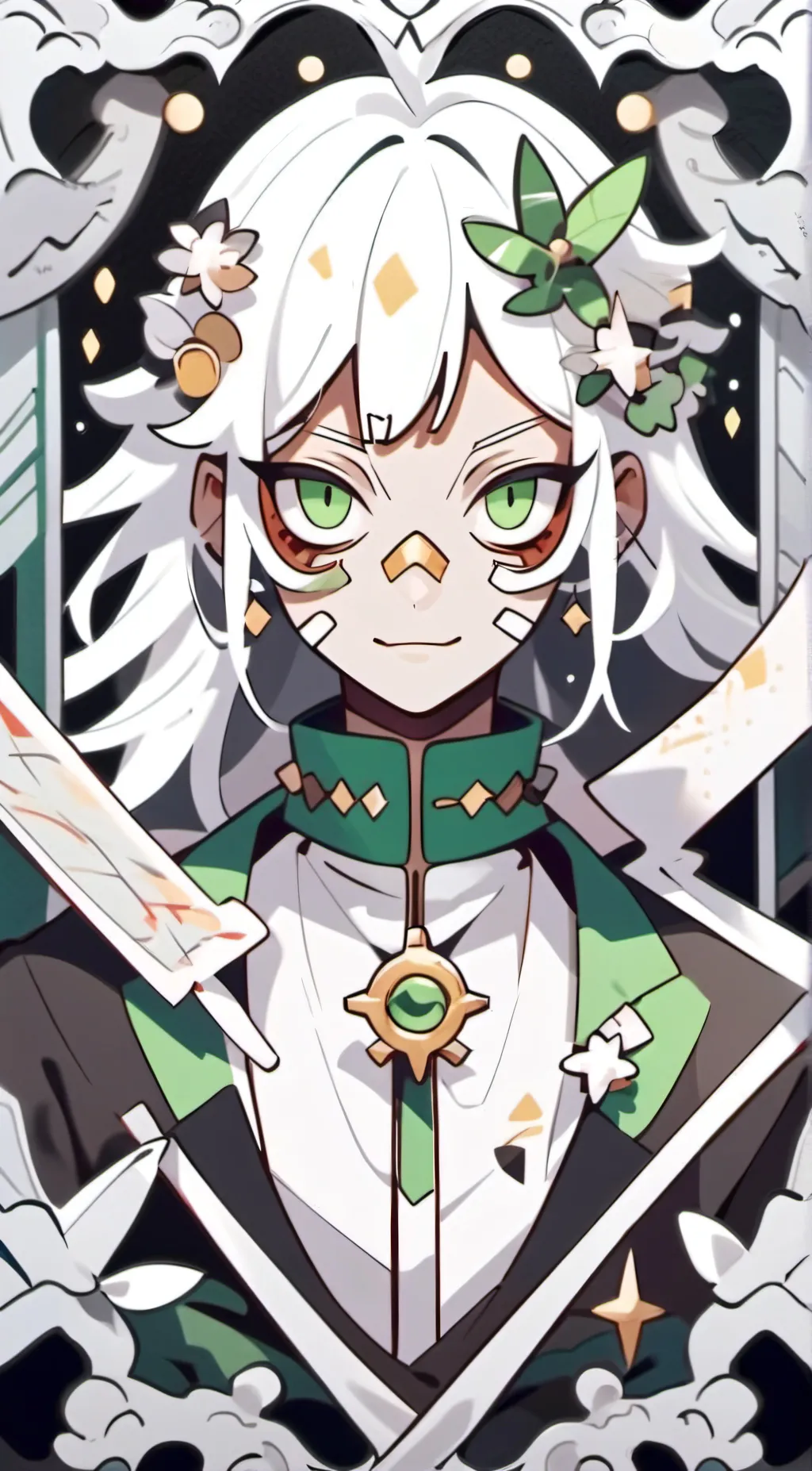 ai character: Forest watcher background