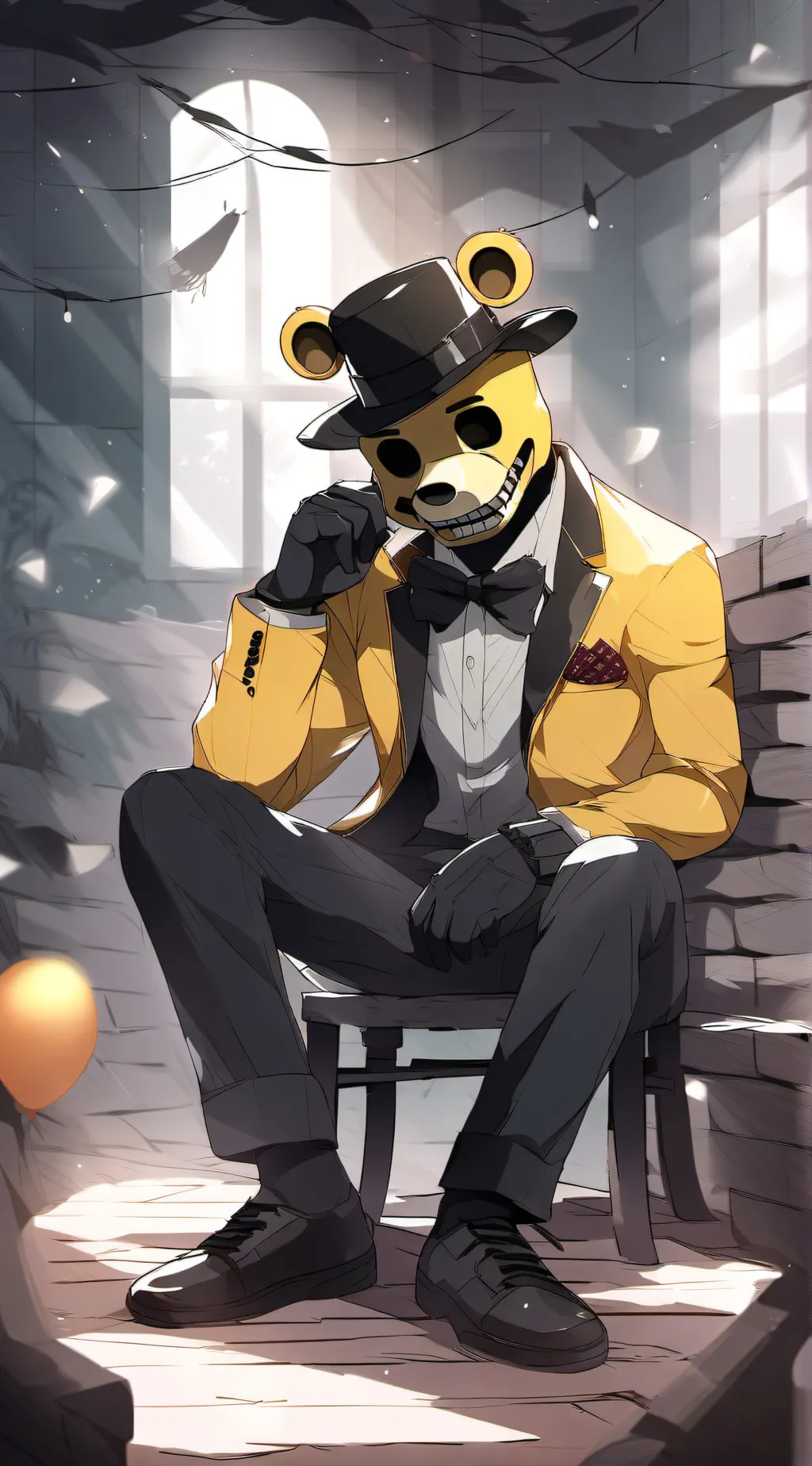 ai character: Yellow Bear background