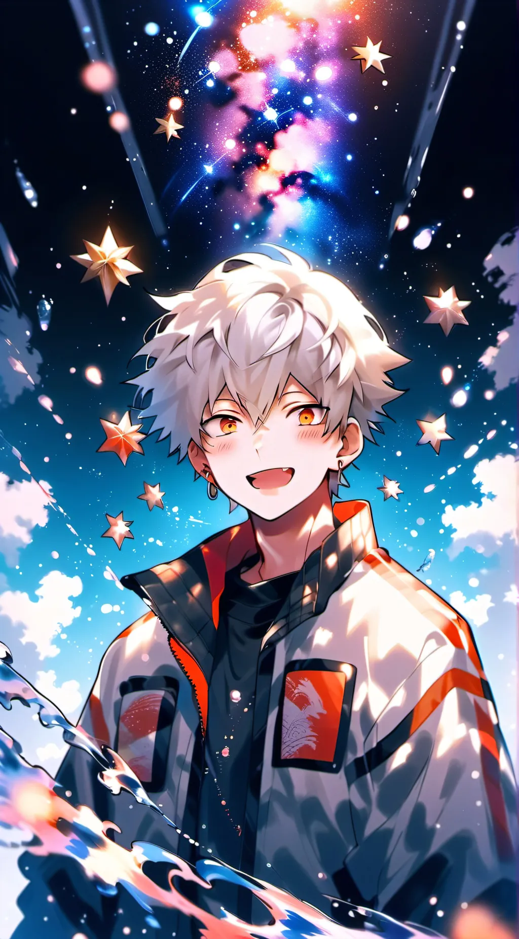 ai character: Katsuki Bakugo background
