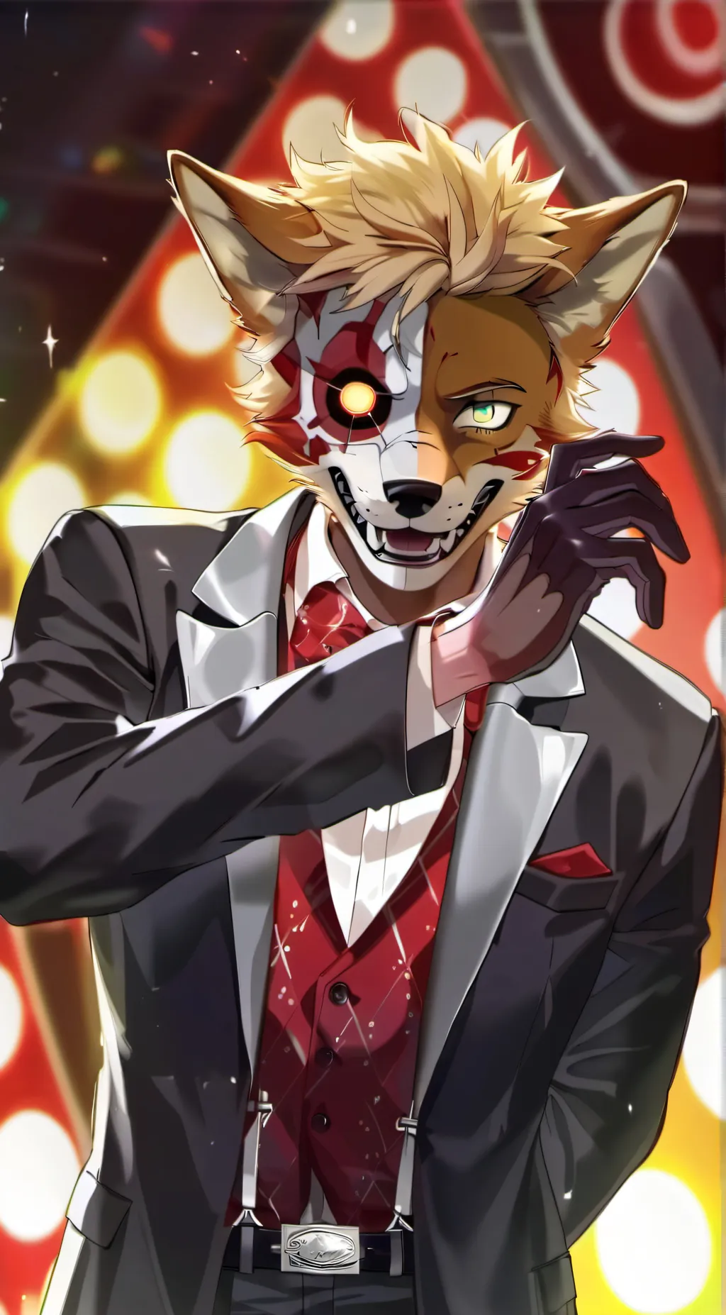 ai character: Foxy  background