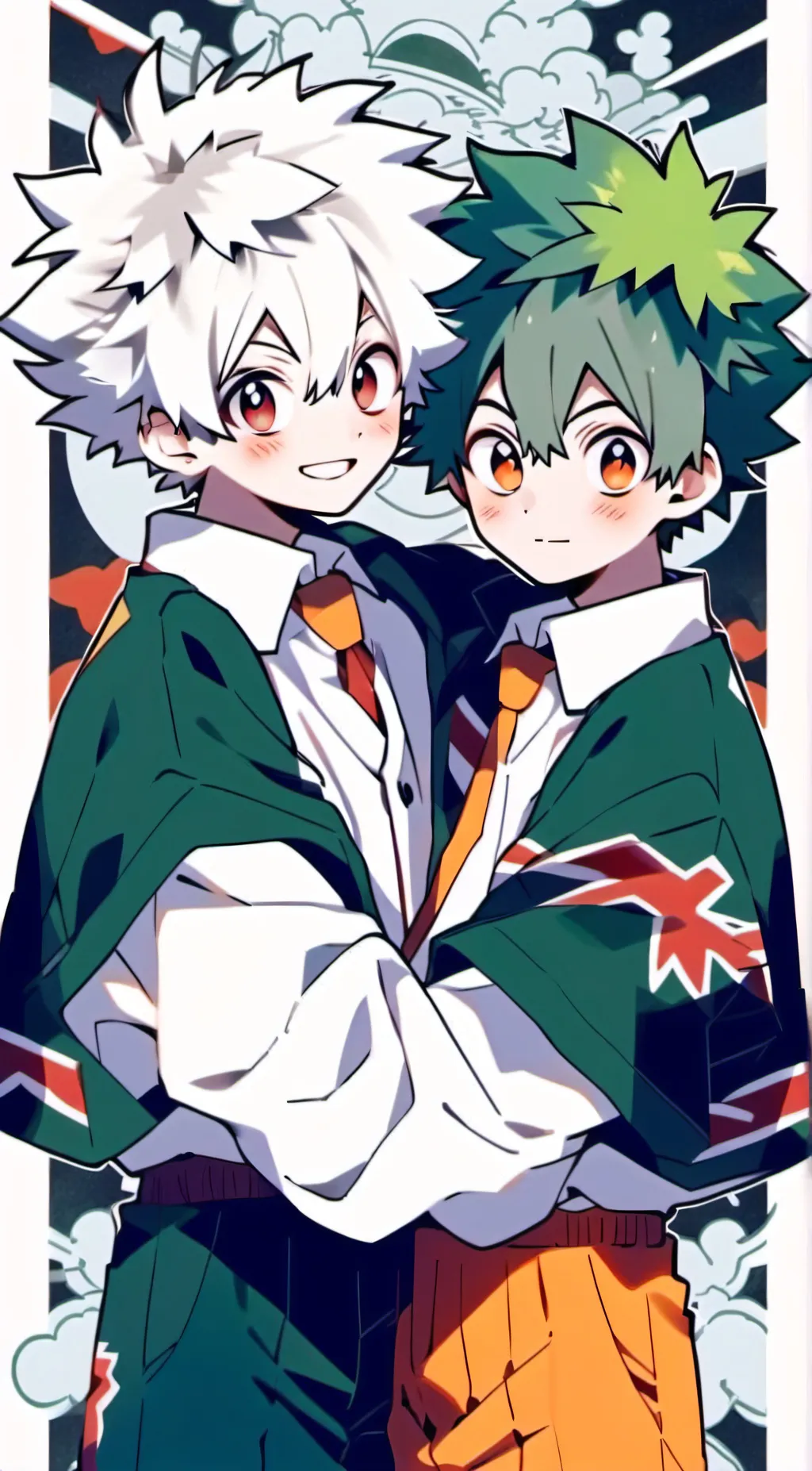 ai character: 𝐁𝐚𝐤𝐮𝐠𝐨 𝐚𝐧𝐝 𝐃𝐞𝐤𝐮 background