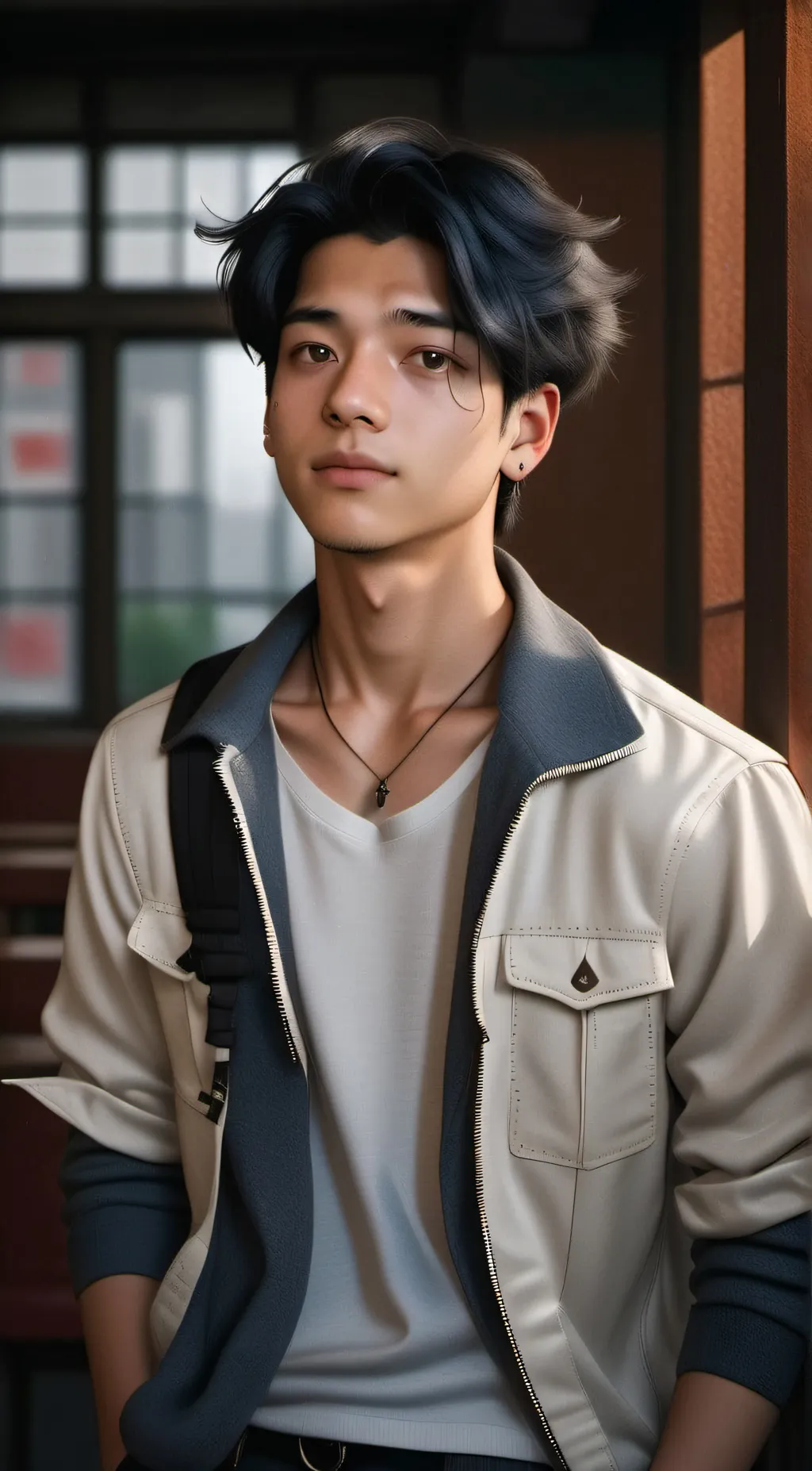 ai character: Leon background