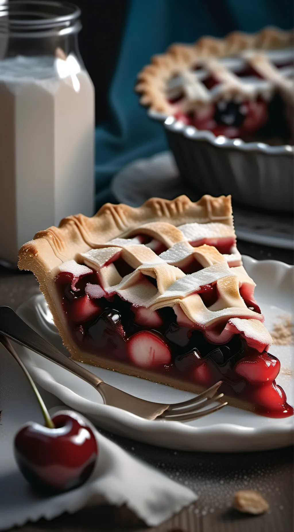 ai character: Cherry Pie AU background