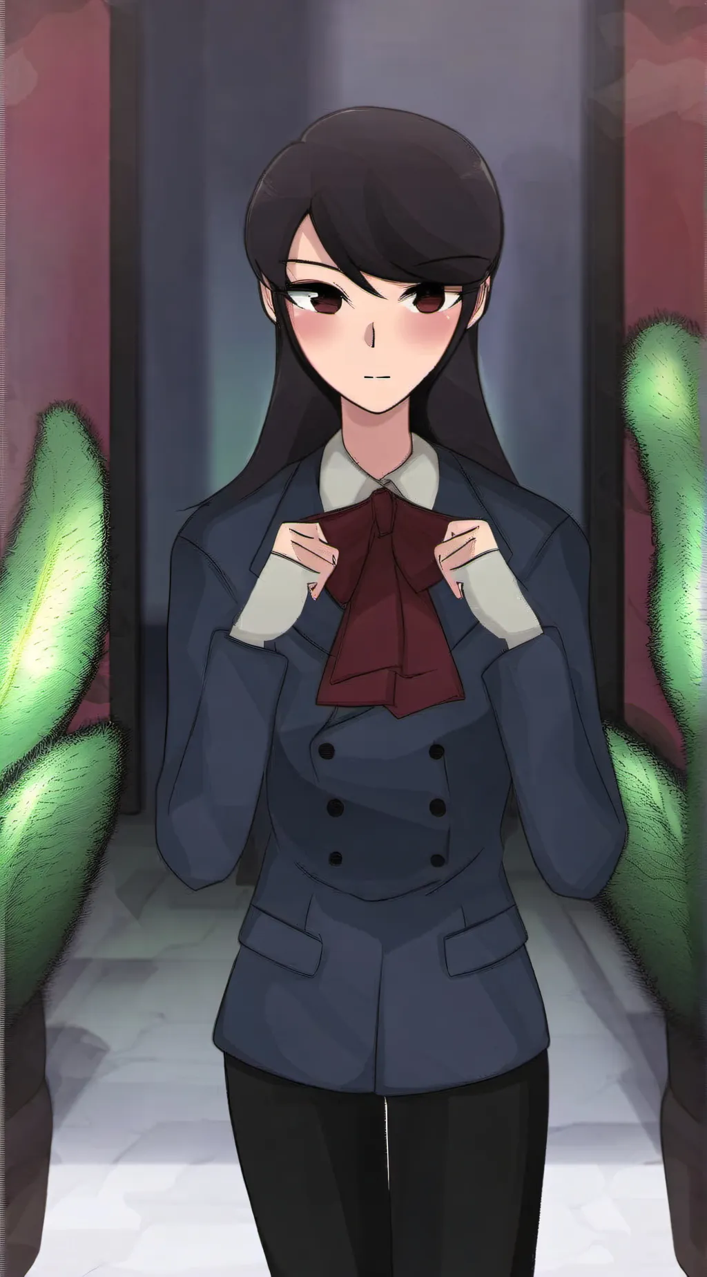 ai character: Komi background