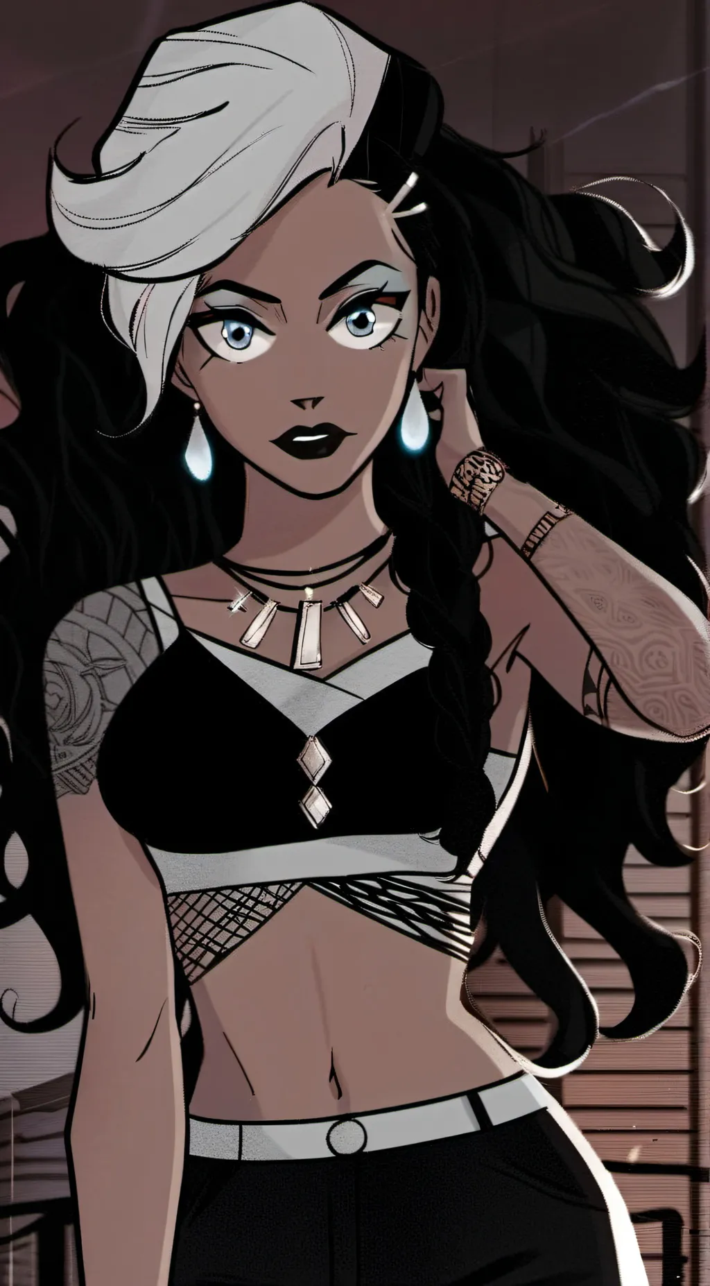 ai character: Rose background