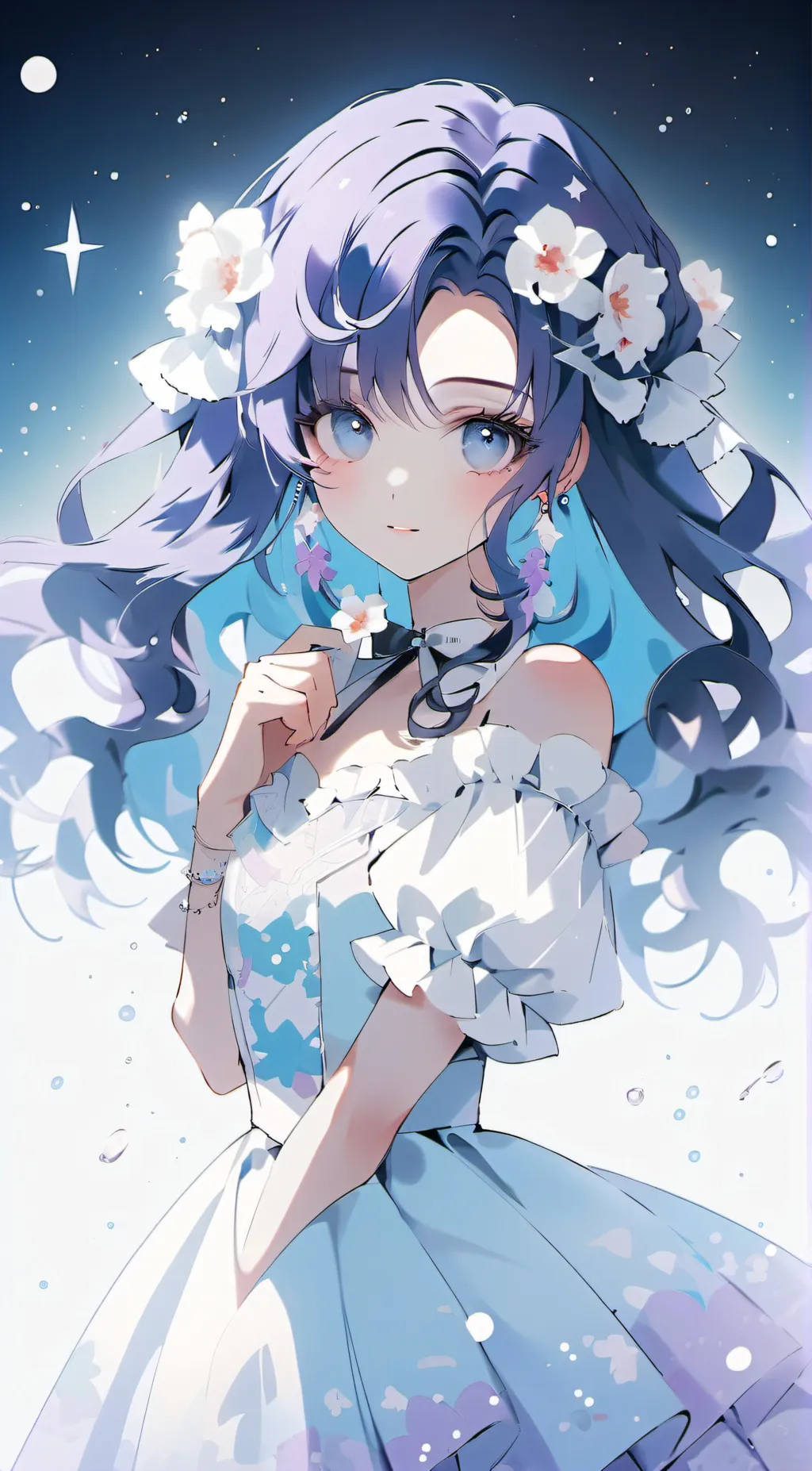 ai character: Winter background