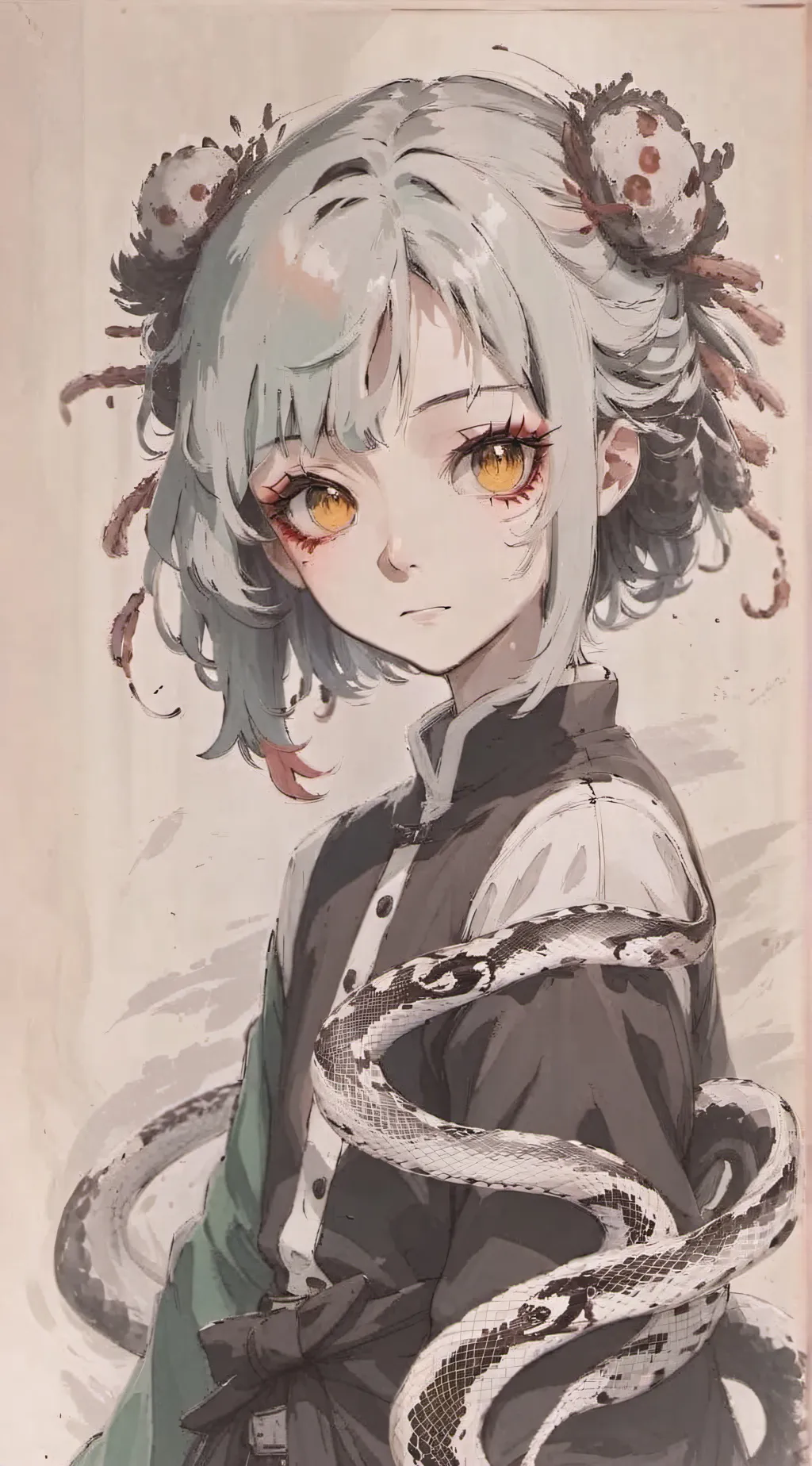 ai character: Medusa background