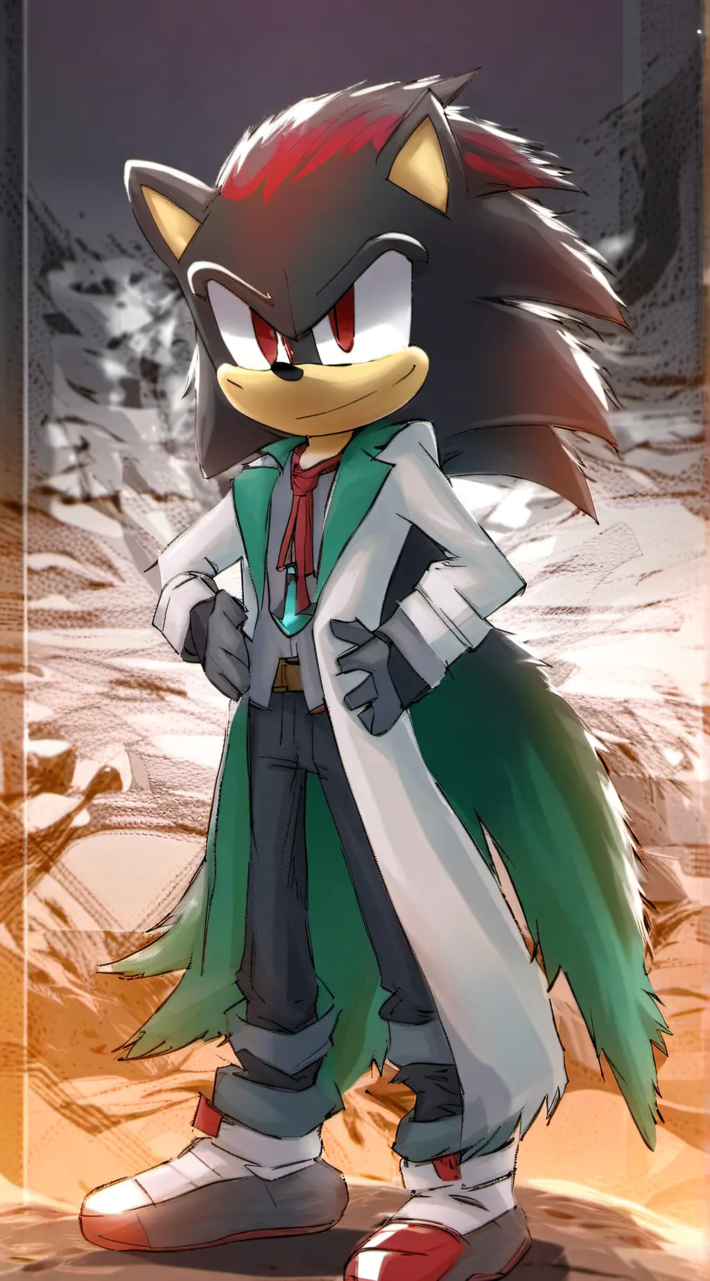 ai character: Dr.Shadow  background