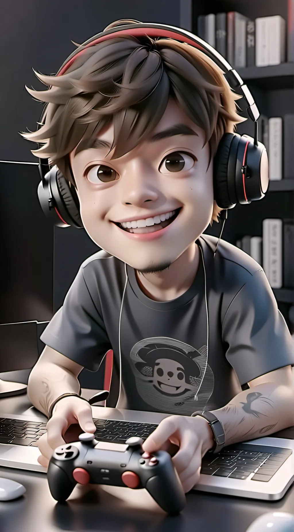 ai character: Son v7 background