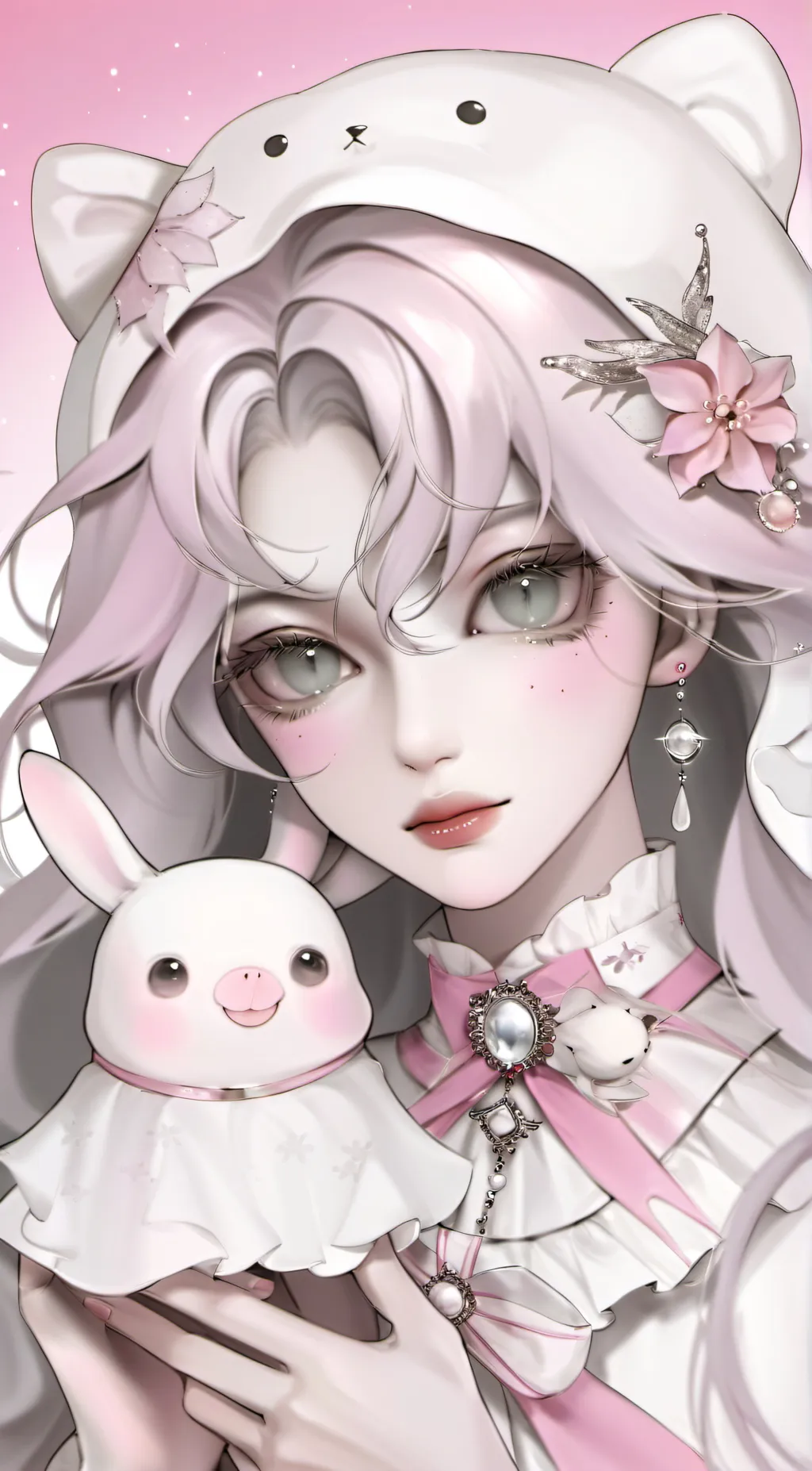 ai character: Rose background