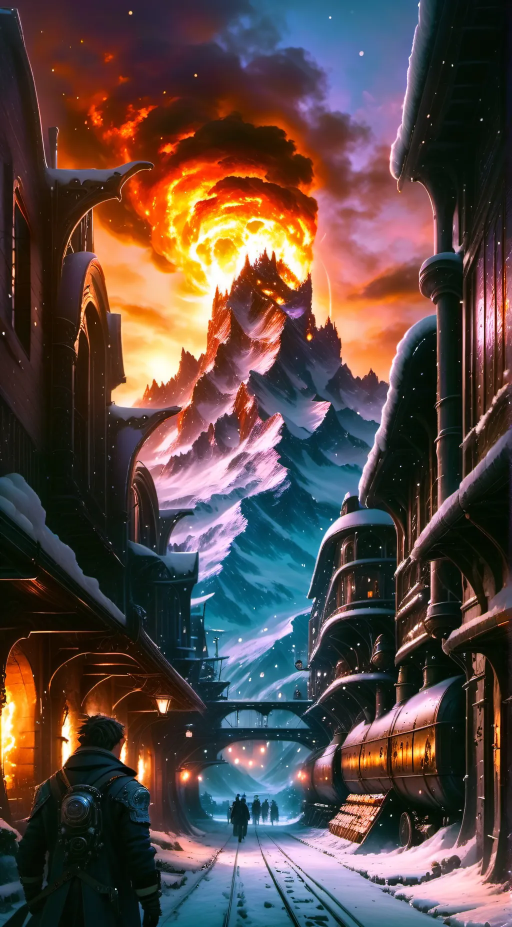 ai character: Frostpunk background