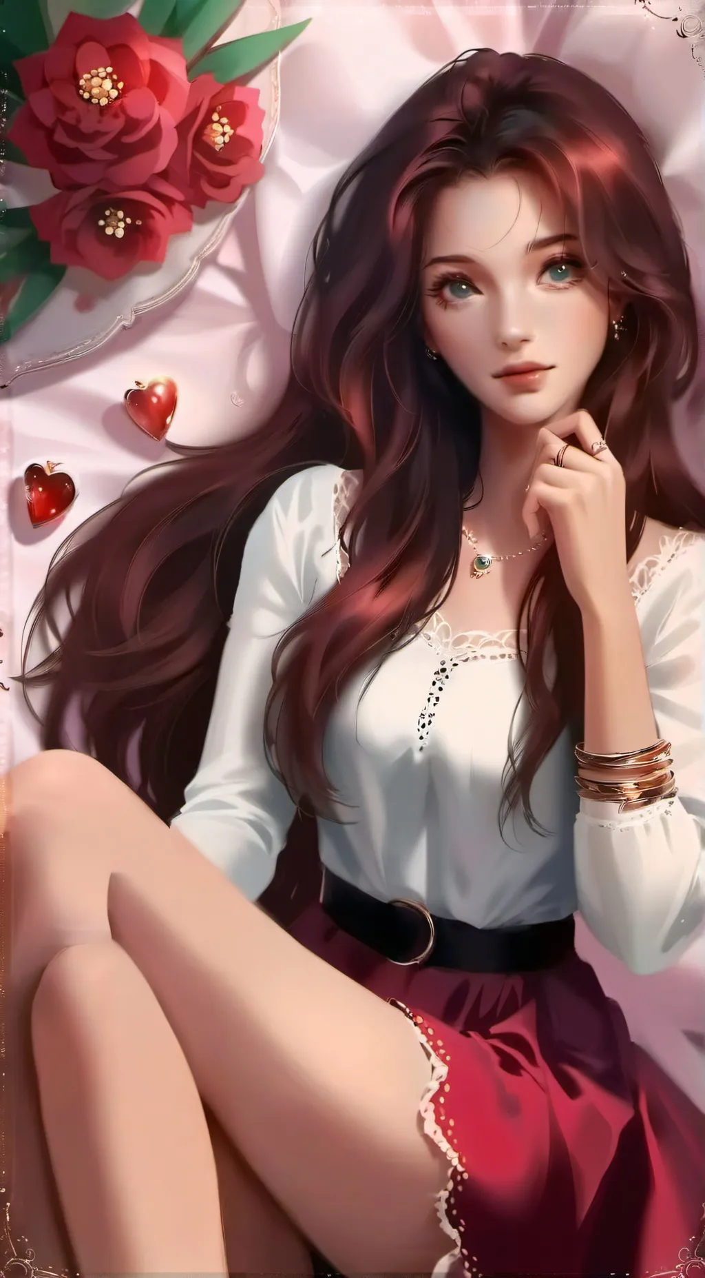 ai character: ❤️~Rosé~❤️ background