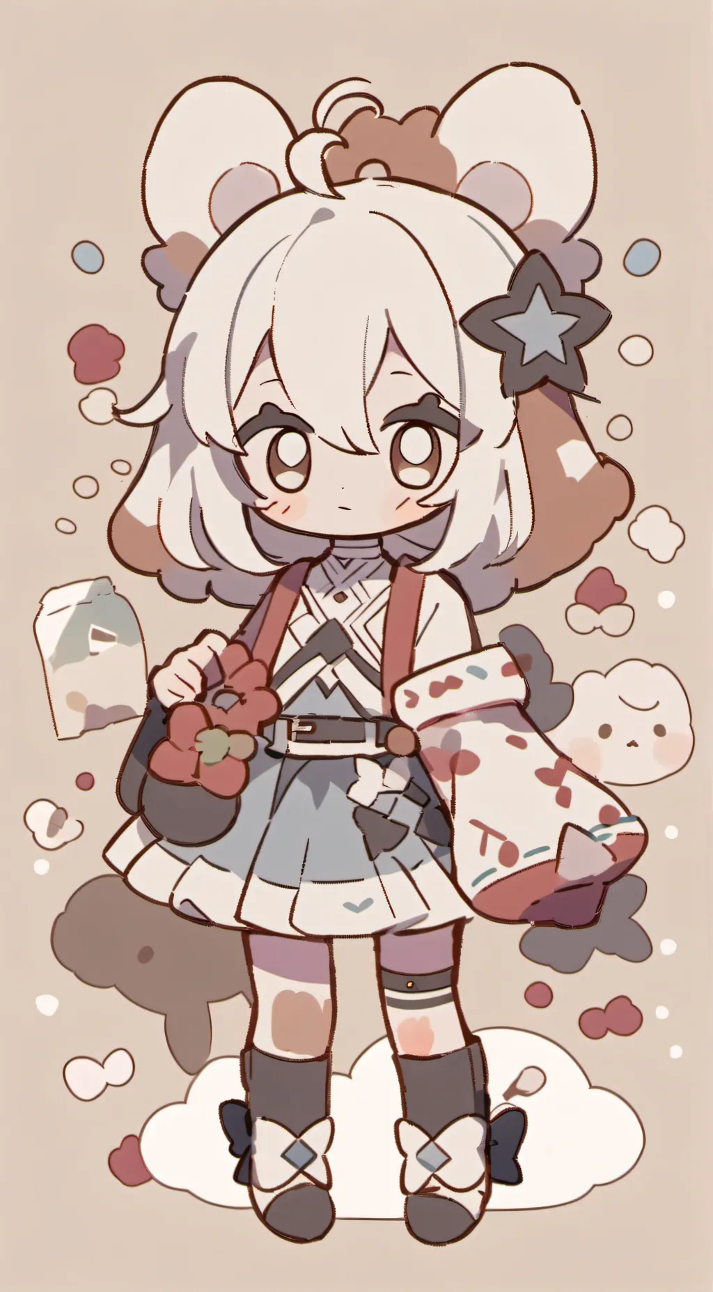 ai character: alastor x Mary background