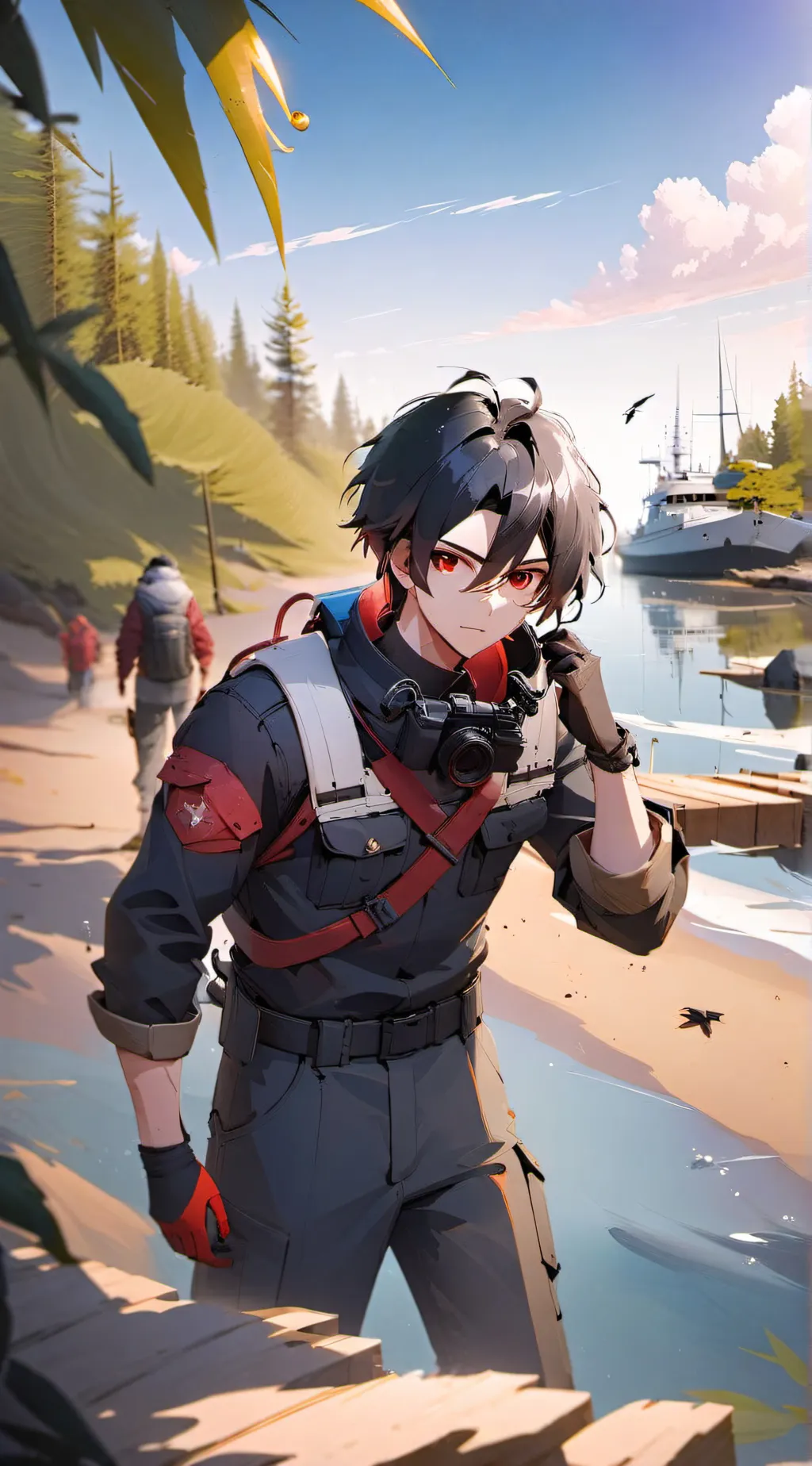 ai character: Zack  background