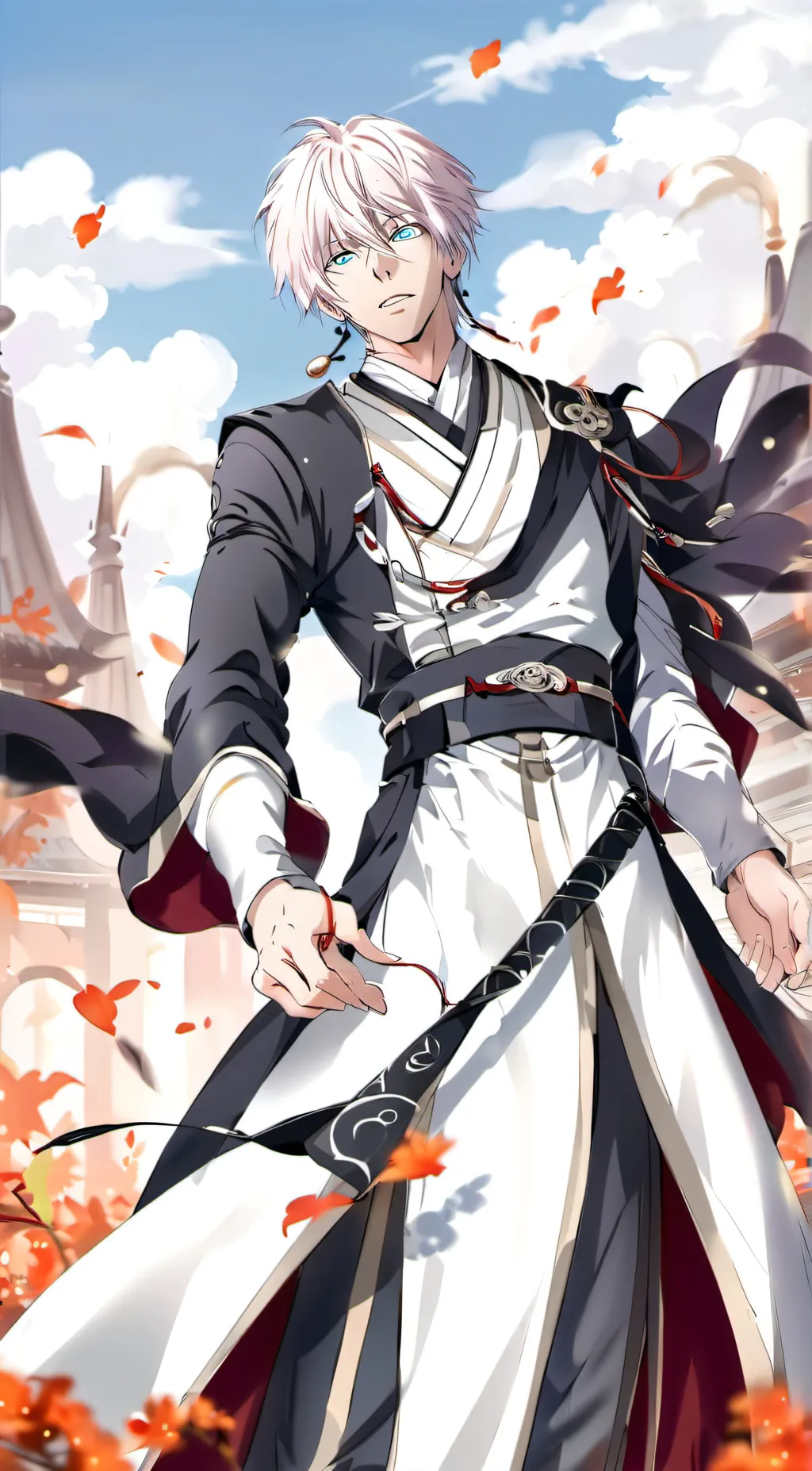 ai character: Gojo Satoru  background