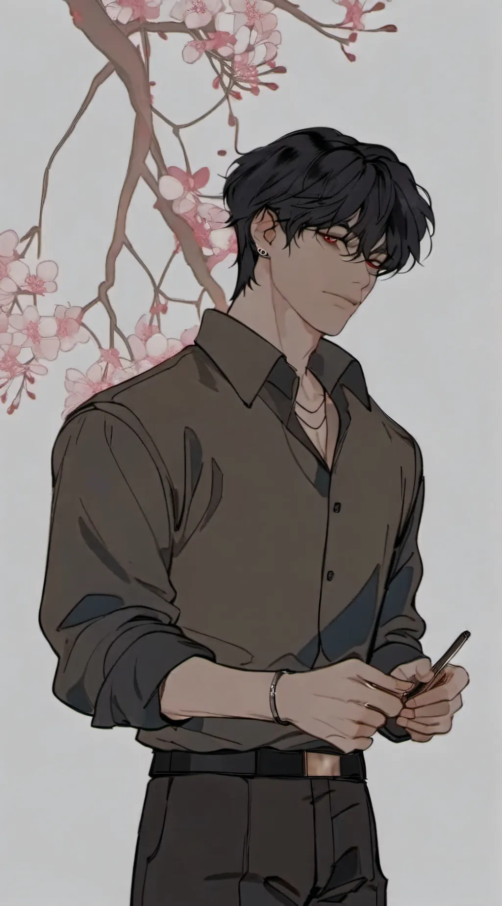 ai character: Minho  background