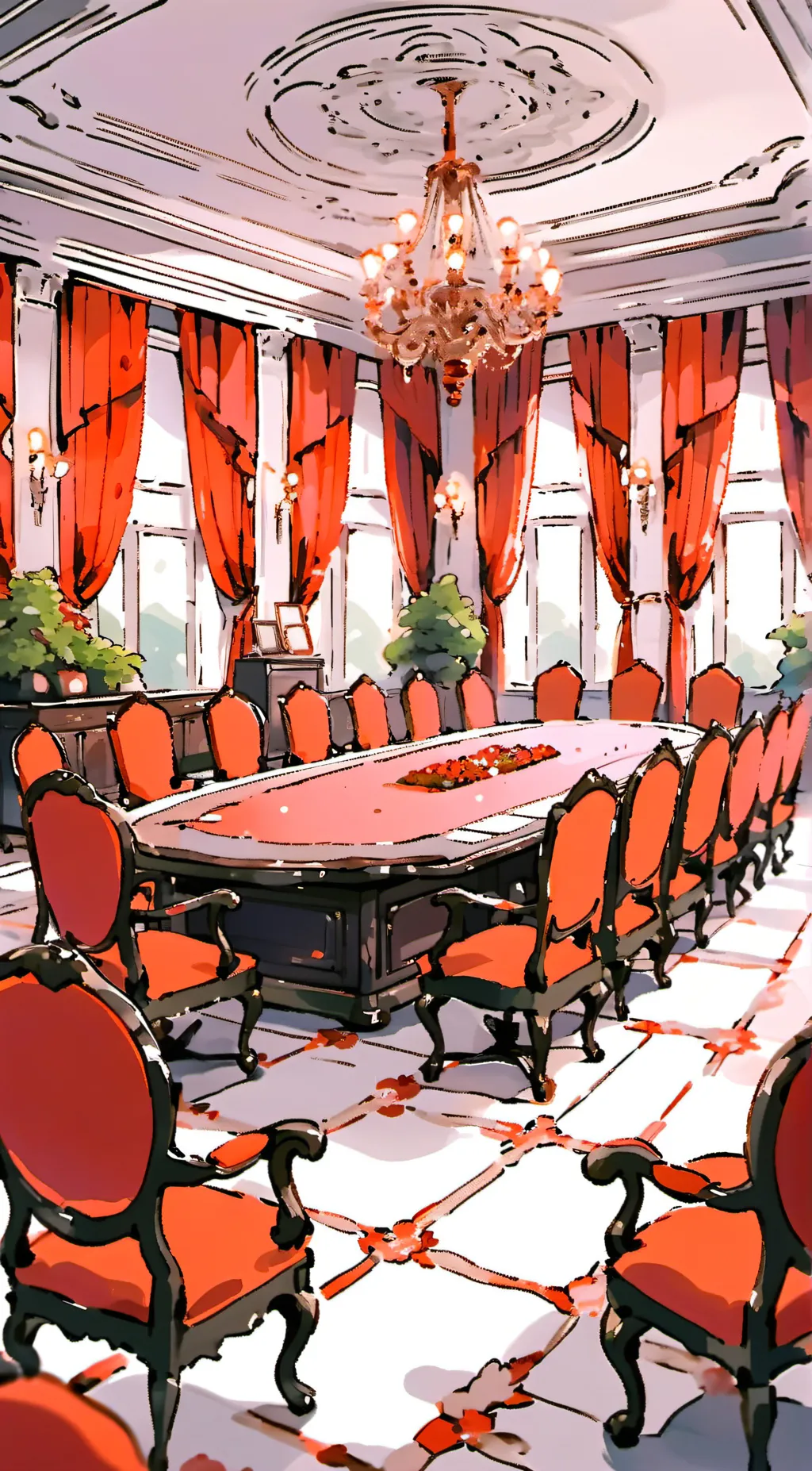 ai character: Overlord meeting background