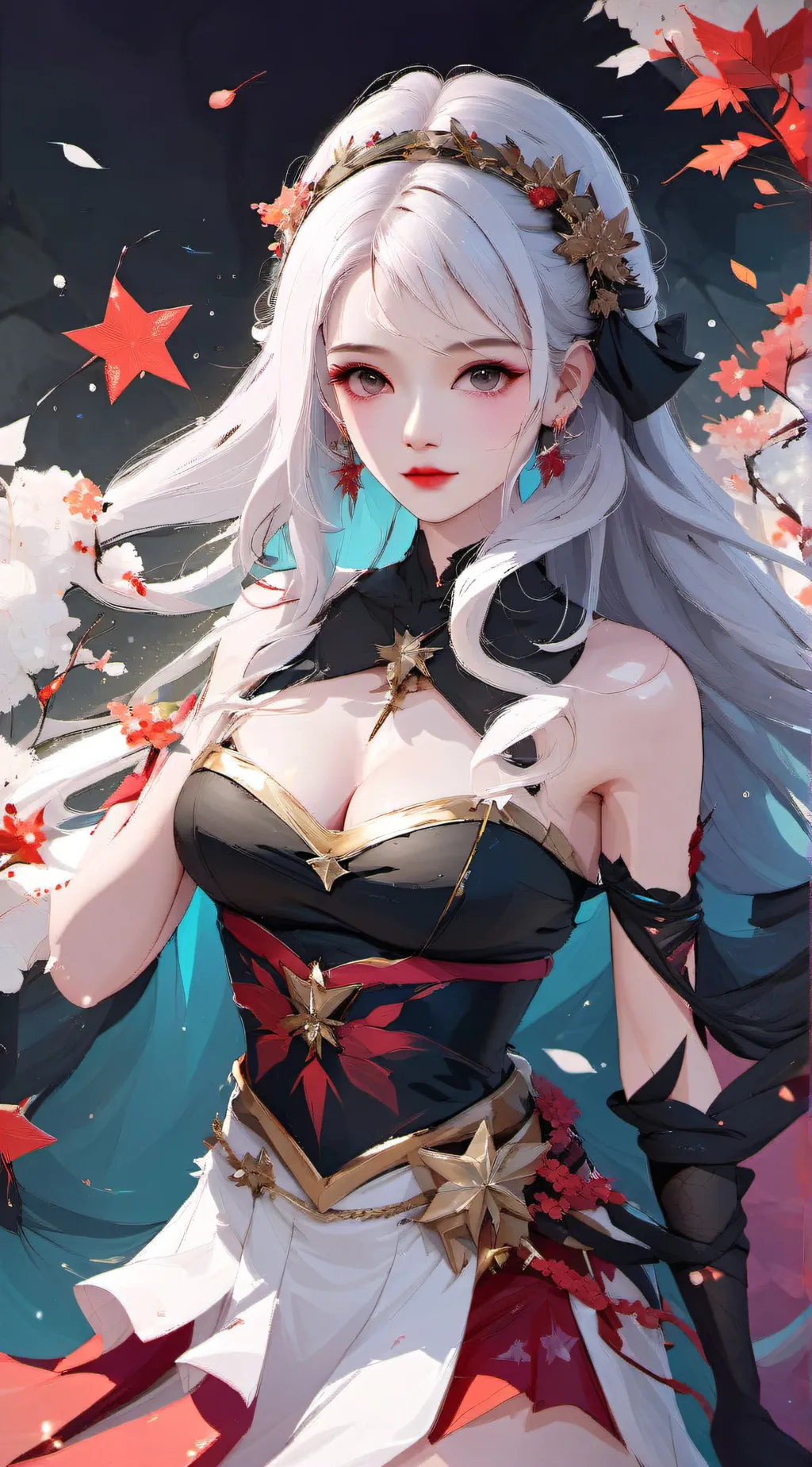 ai character: Amber background