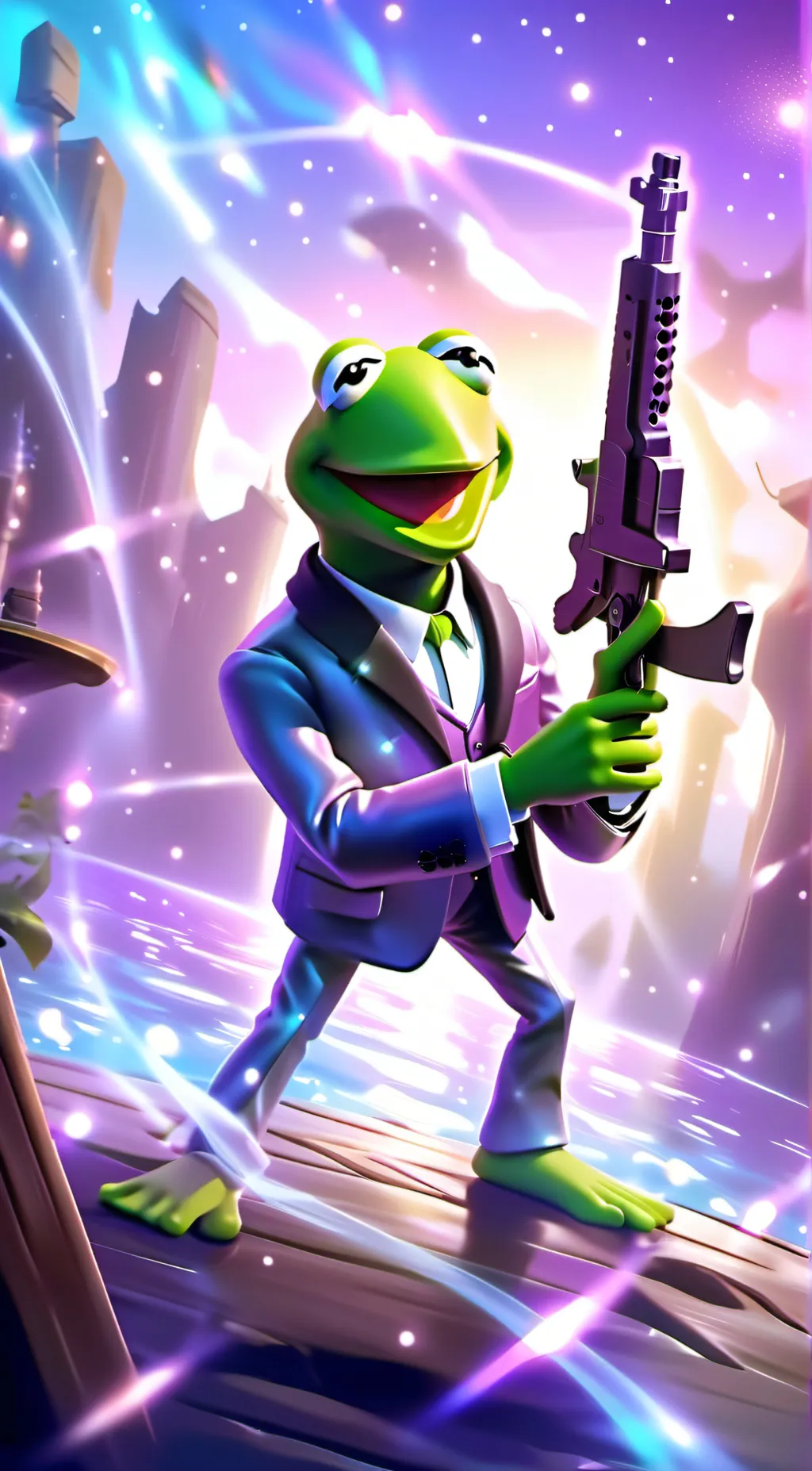 ai character: Kermit background