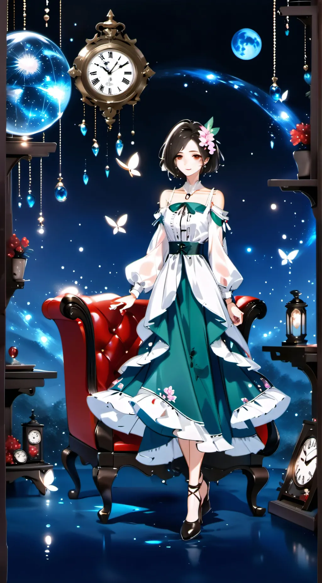 ai character: June "Collector" background