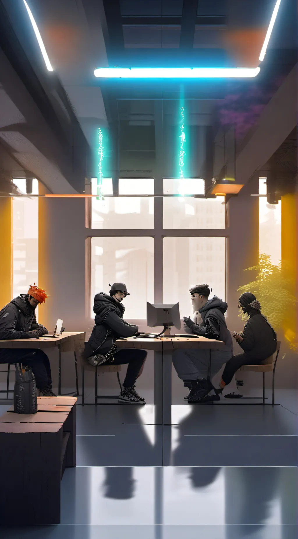 ai character: Cyberpunk EdgeRunn background