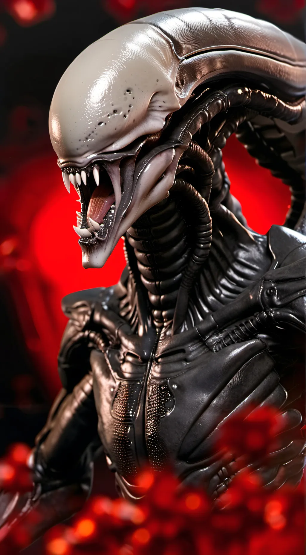 ai character: Zeno the xenomorph background