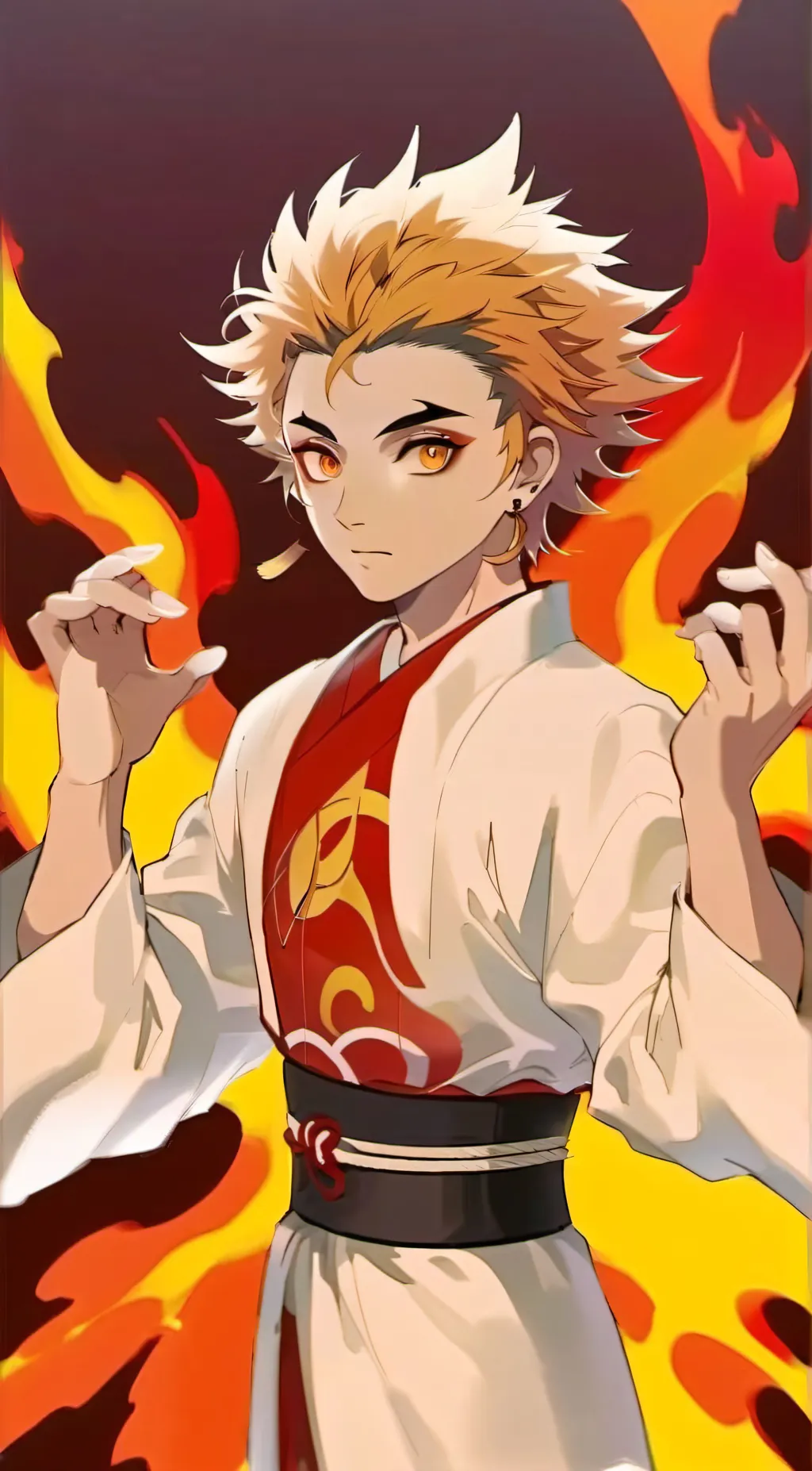 ai character: Rengoku background