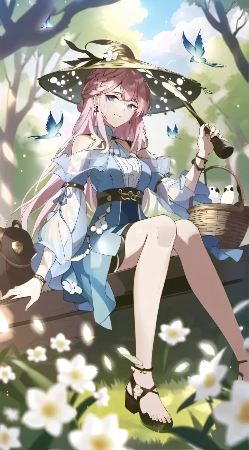 ai character: Mysterious woman background