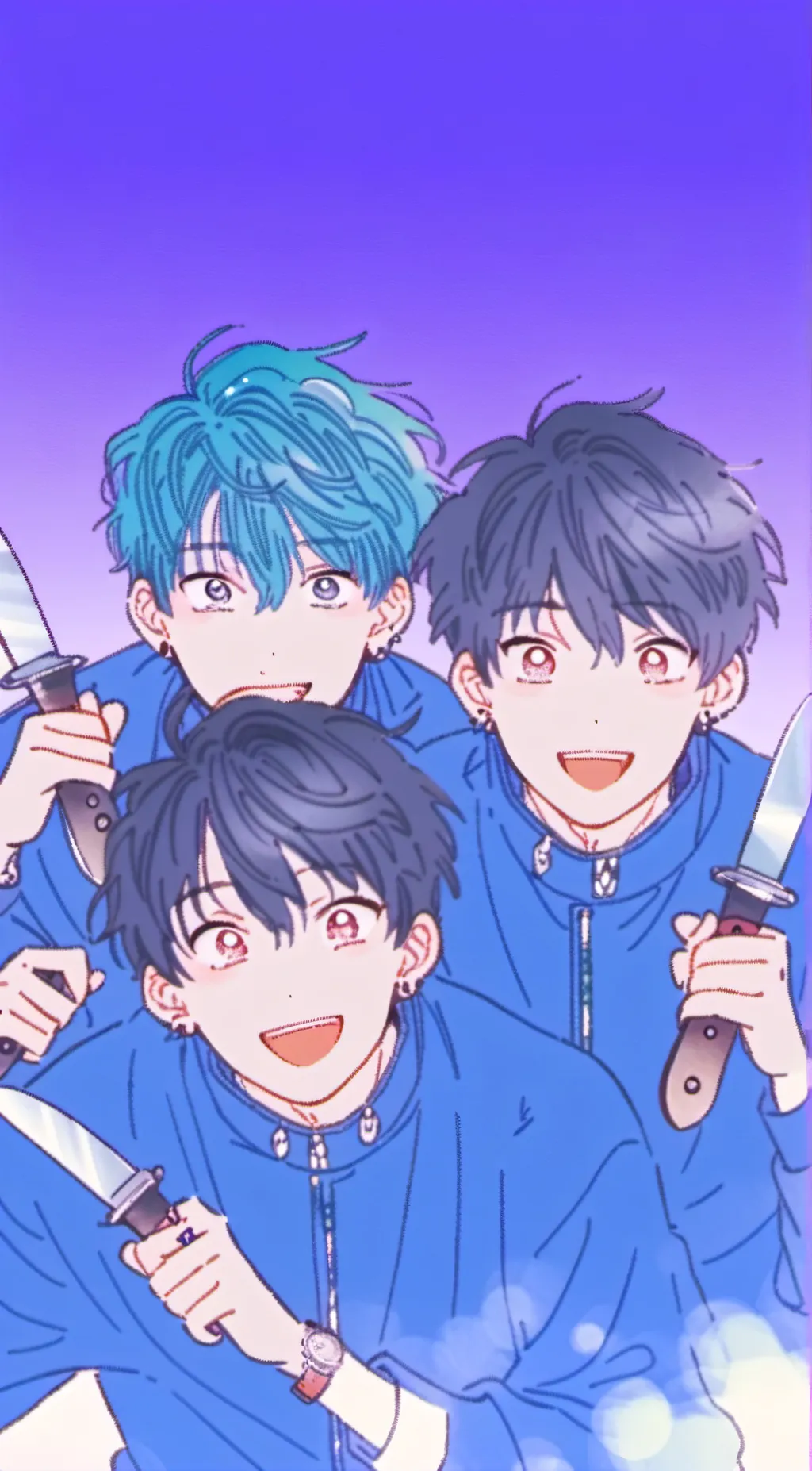 ai character: Max, Sam and Tom background