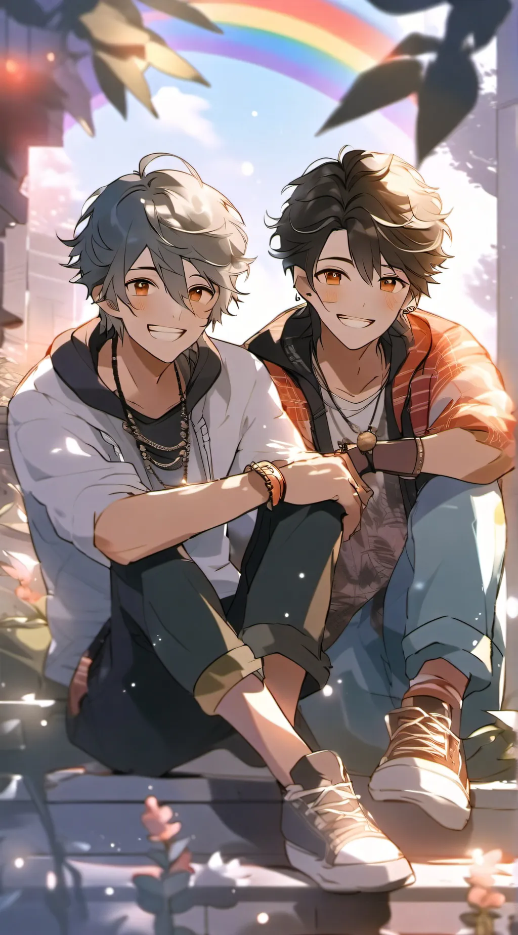 ai character: happy pride month! background