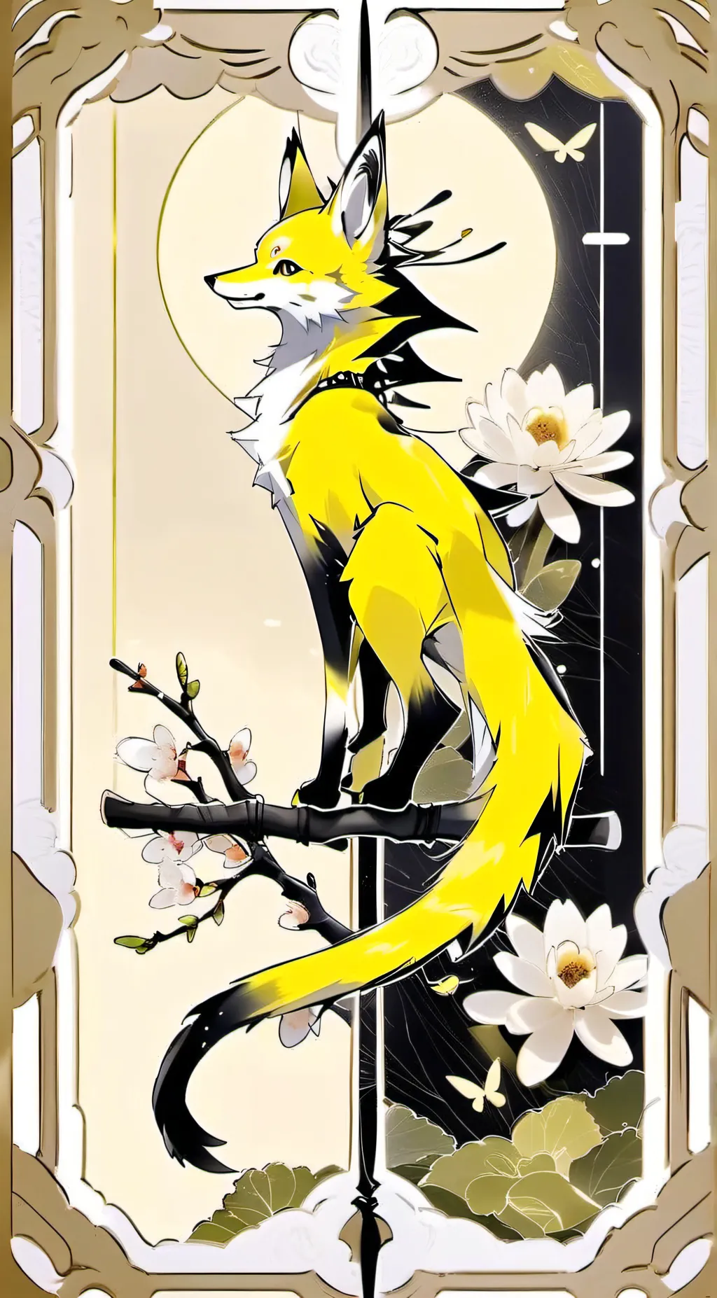 ai character: yellow background