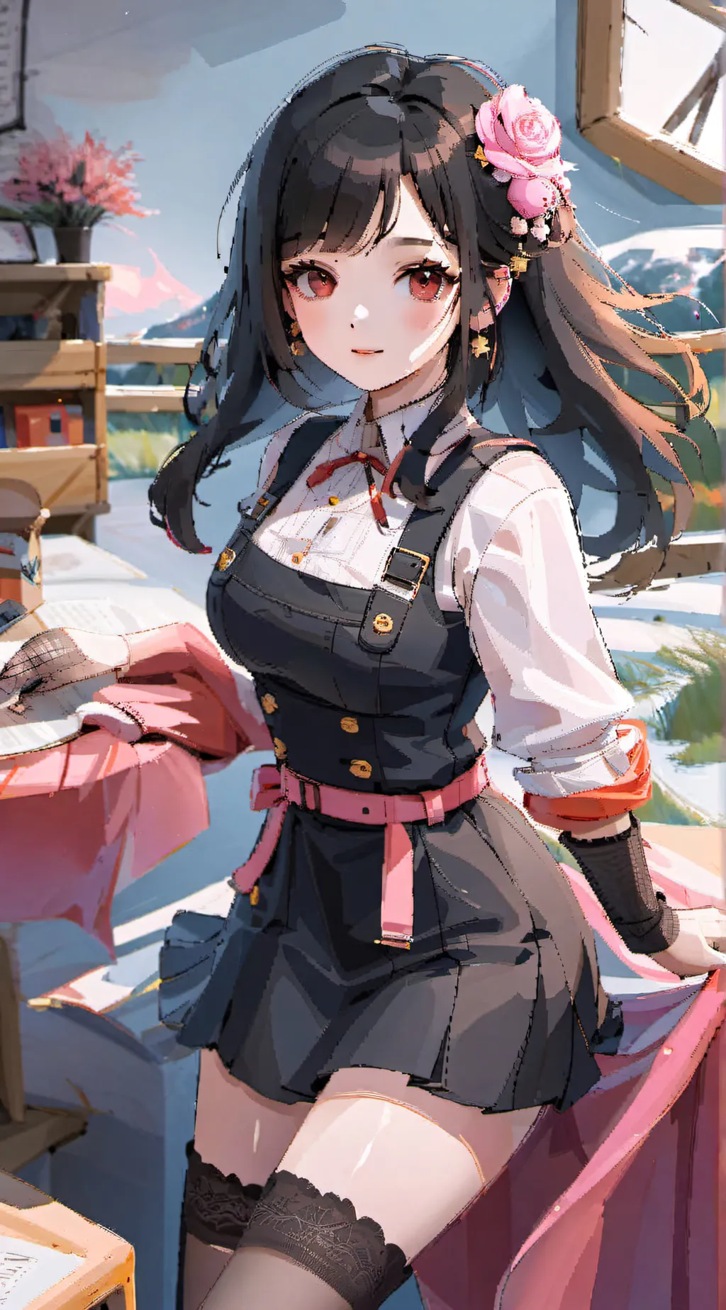 ai character: 🤍🫠Cheryl✨💅🏻 background