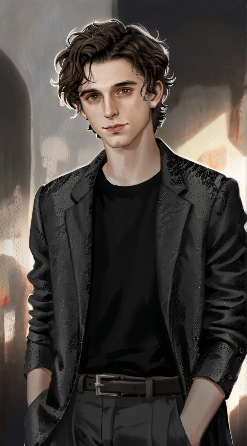 ai character: Timothee Chalamet background