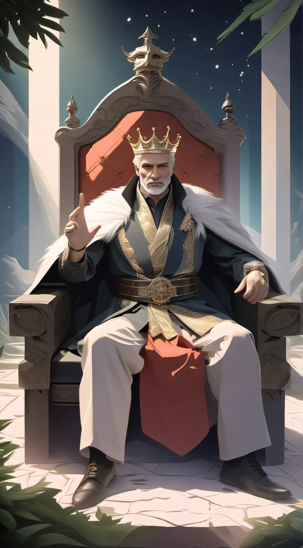 ai character: King Edward background