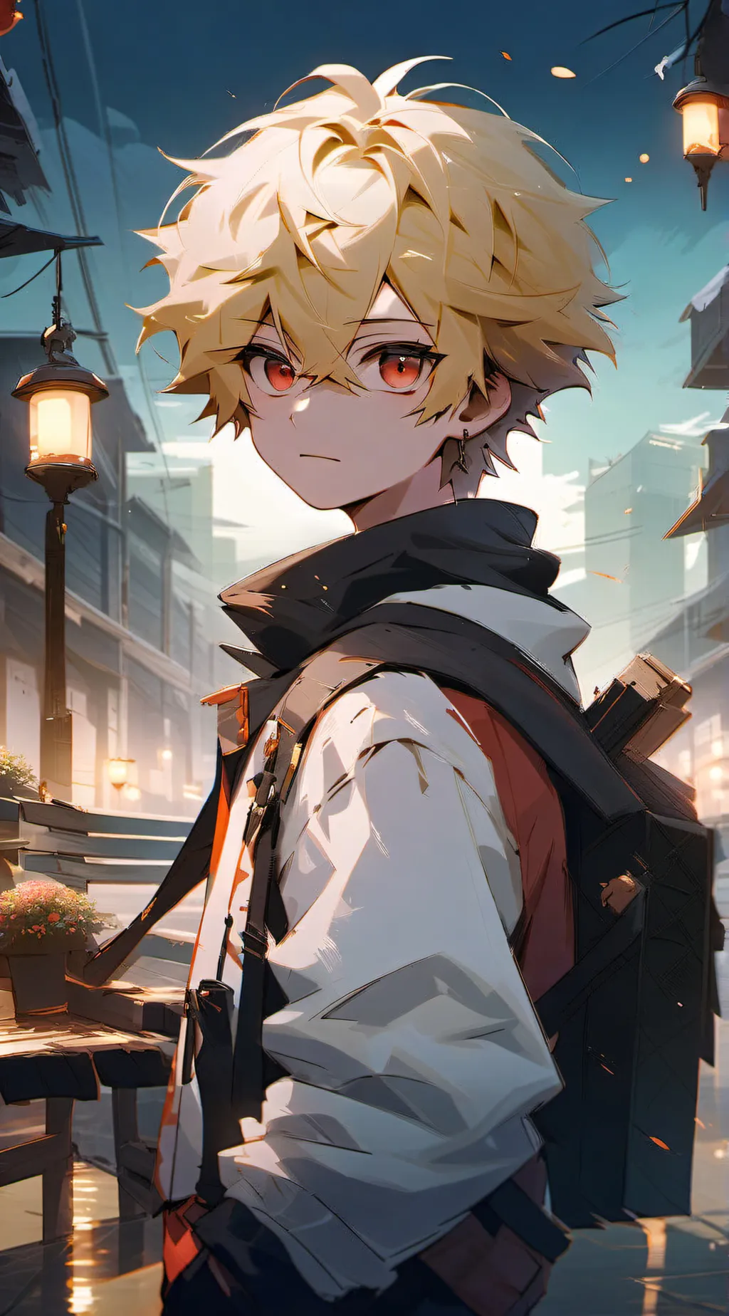 ai character: Bakugou Katsuki  background