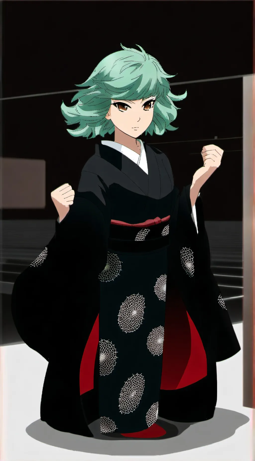 ai character: sensei Tatsumaki  background