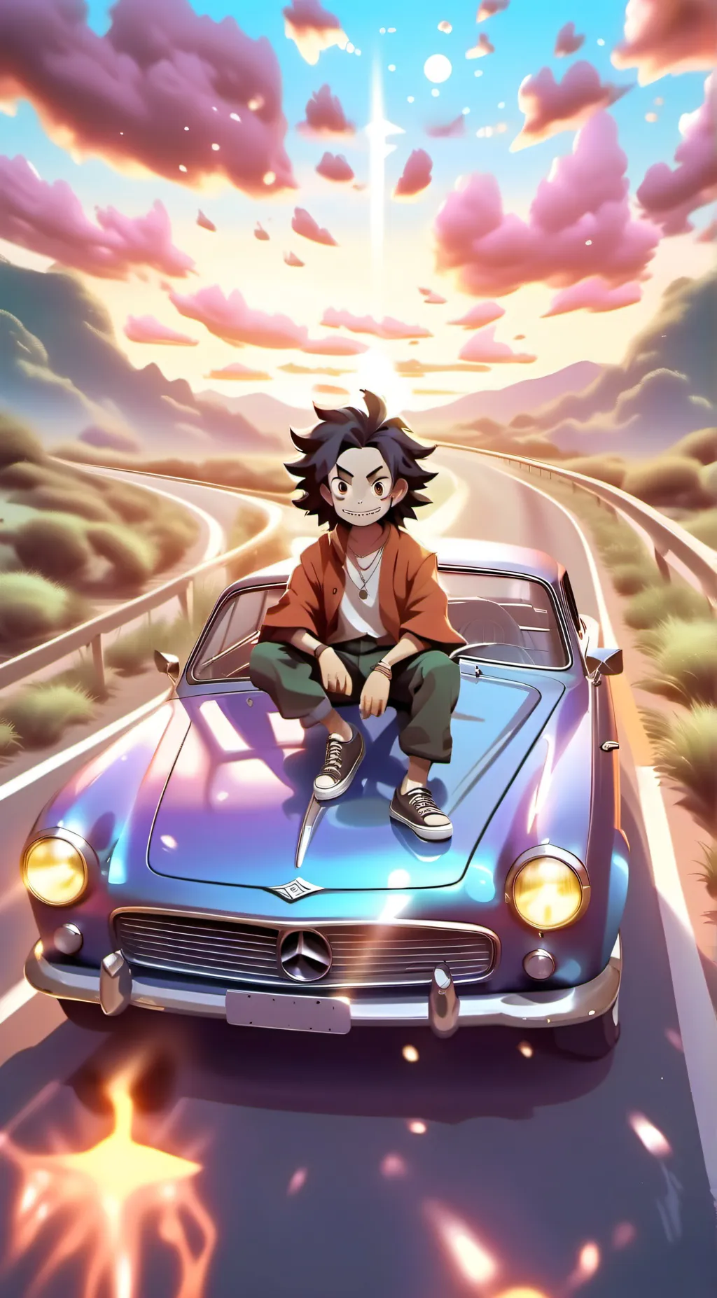 ai character: Kny trip background